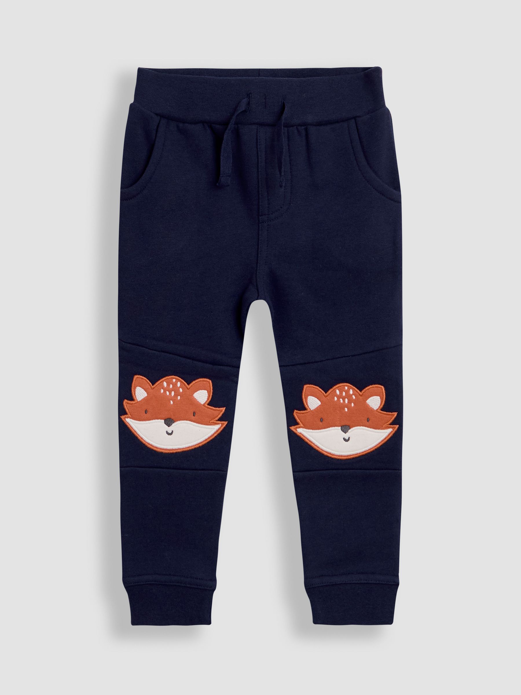 Light Blue 2-Pack Appliqué Knee & Plain Joggers - Image 2 of 6