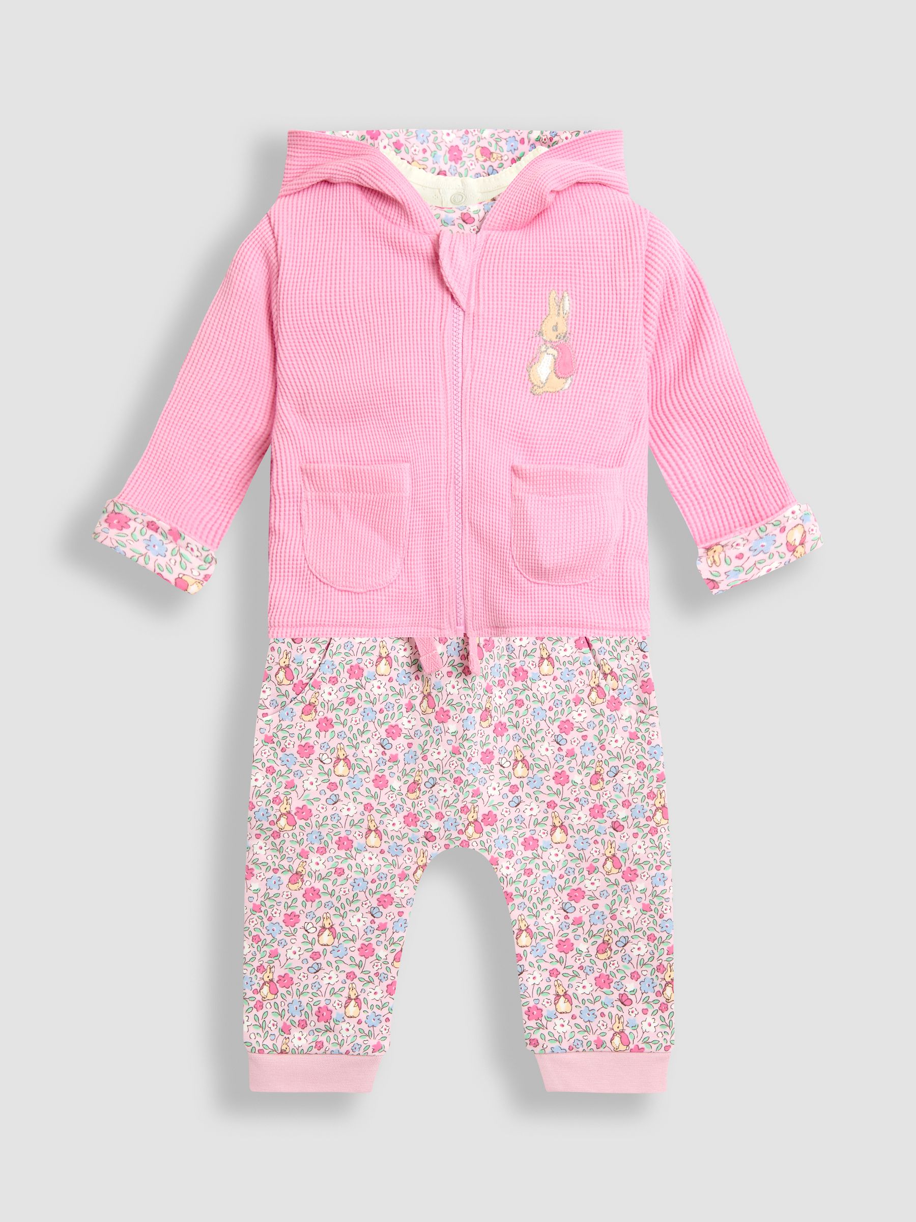 Pink 3-Piece Hoodie, Jogger & Body Set - Image 1 of 11