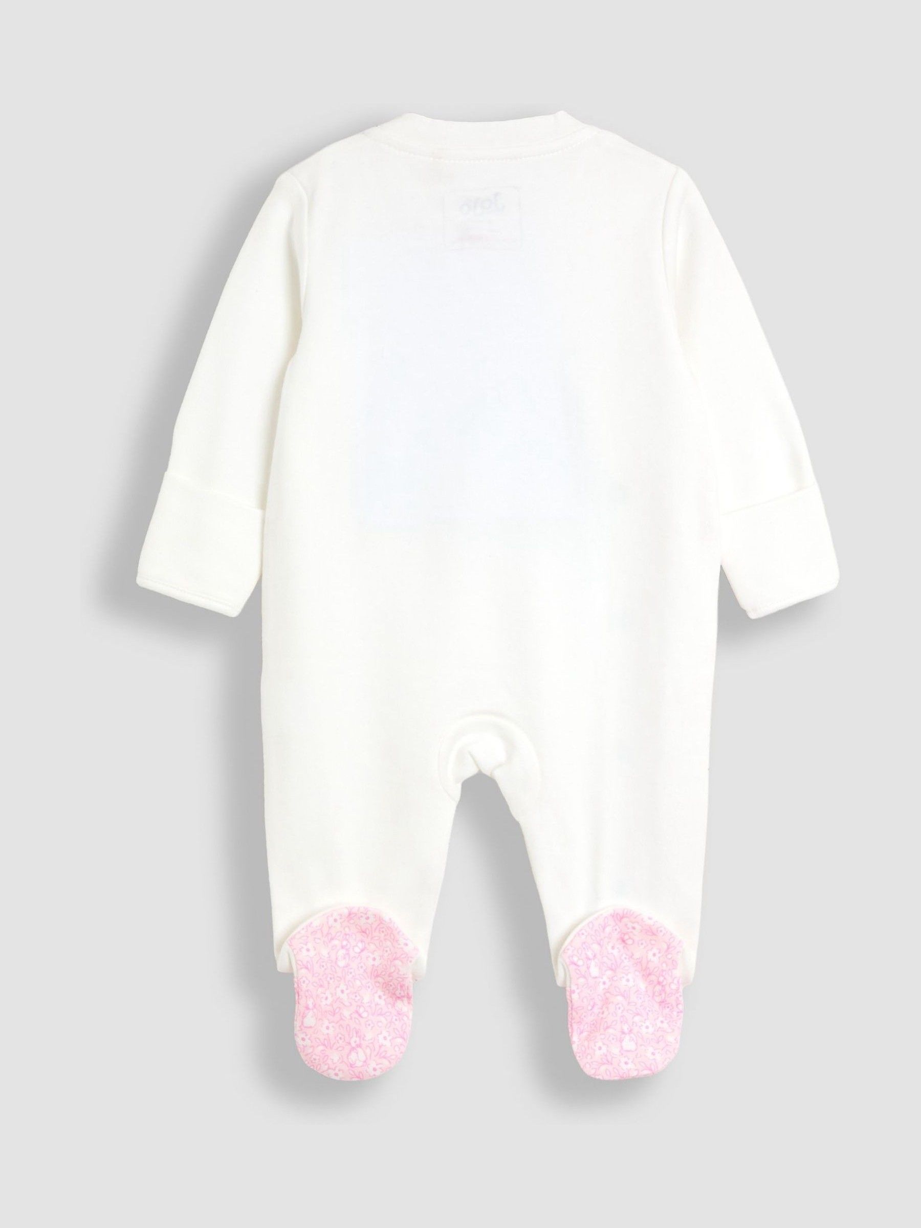 Cream Embroidered Frill Sleepsuit - Image 2 of 3