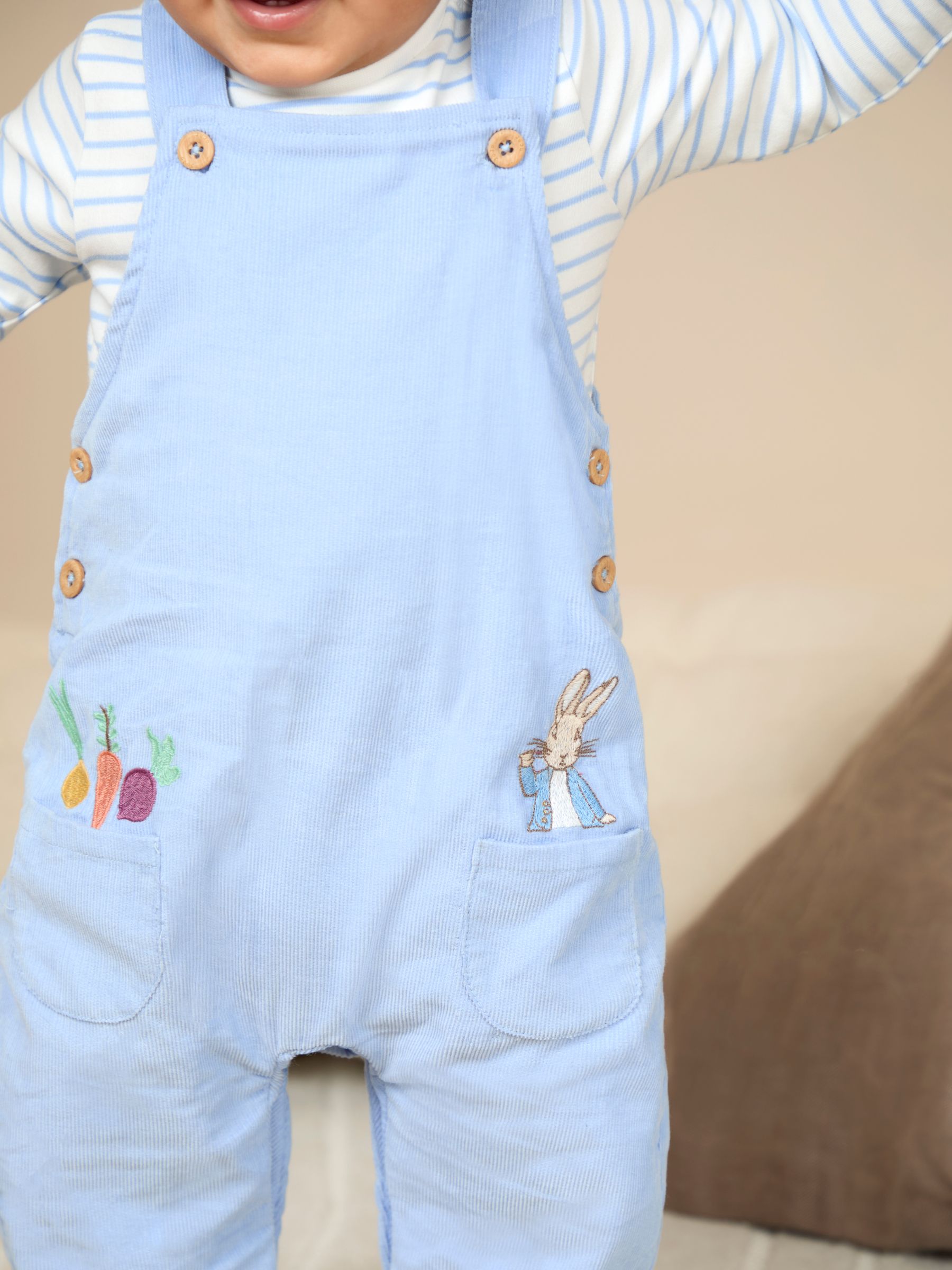 Blue Peter Rabbit Peter Rabbit™ Cord Dungarees Set - Image 2 of 3