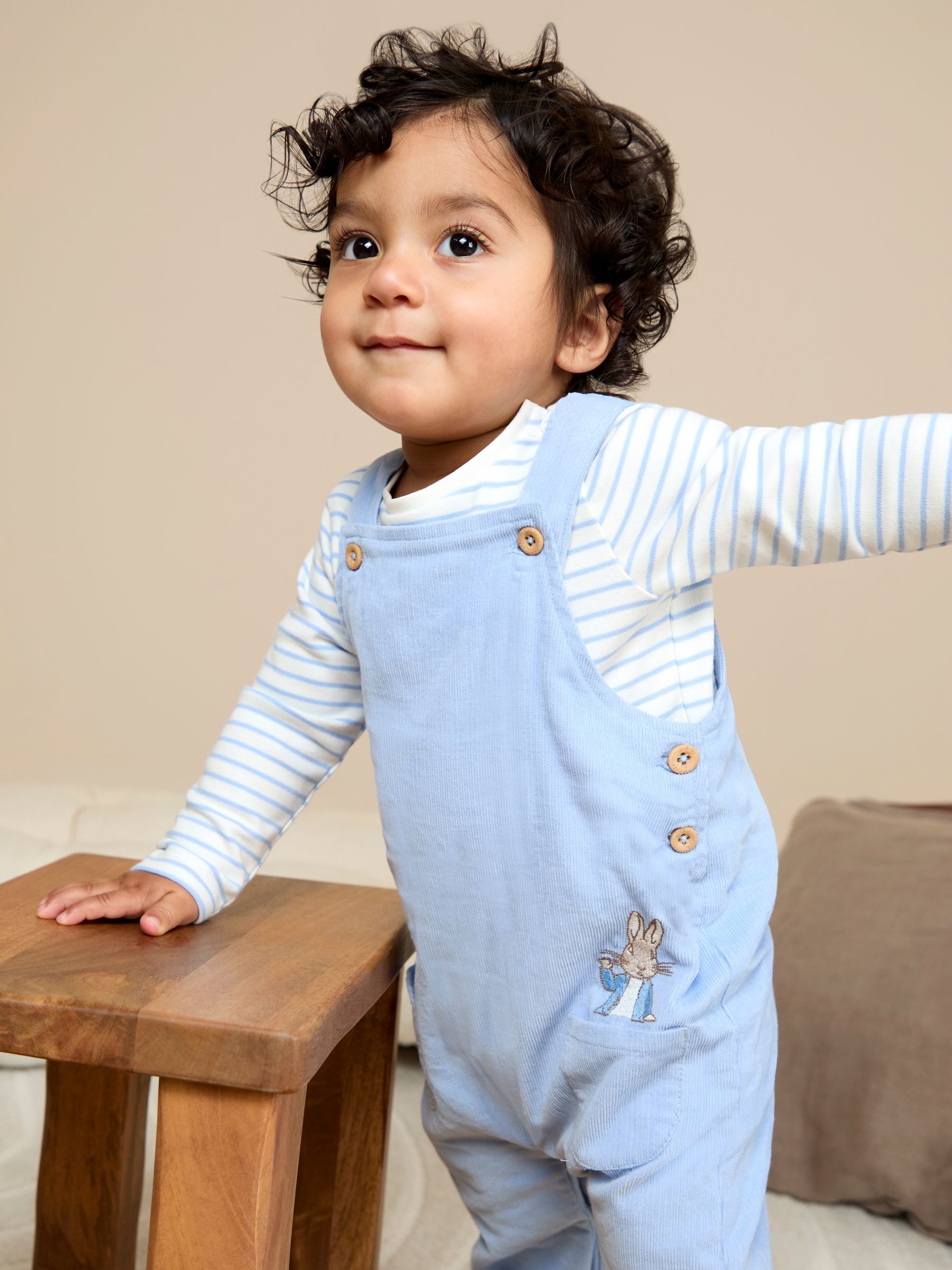 Blue Peter Rabbit Peter Rabbit™ Cord Dungarees Set - Image 3 of 3