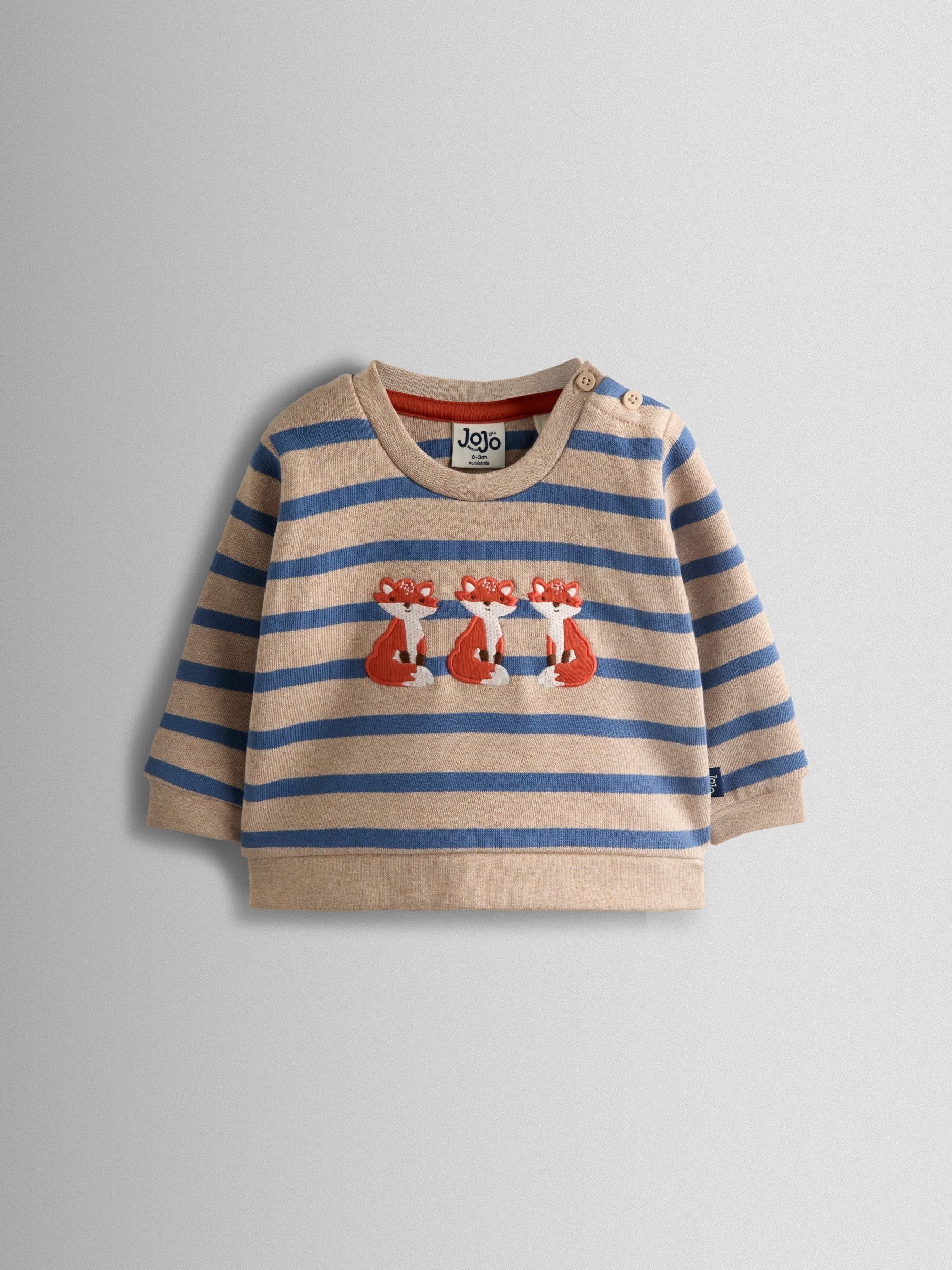 Blue 2-Piece Appliqué Sweatshirt & Joggers Set - Image 2 of 7