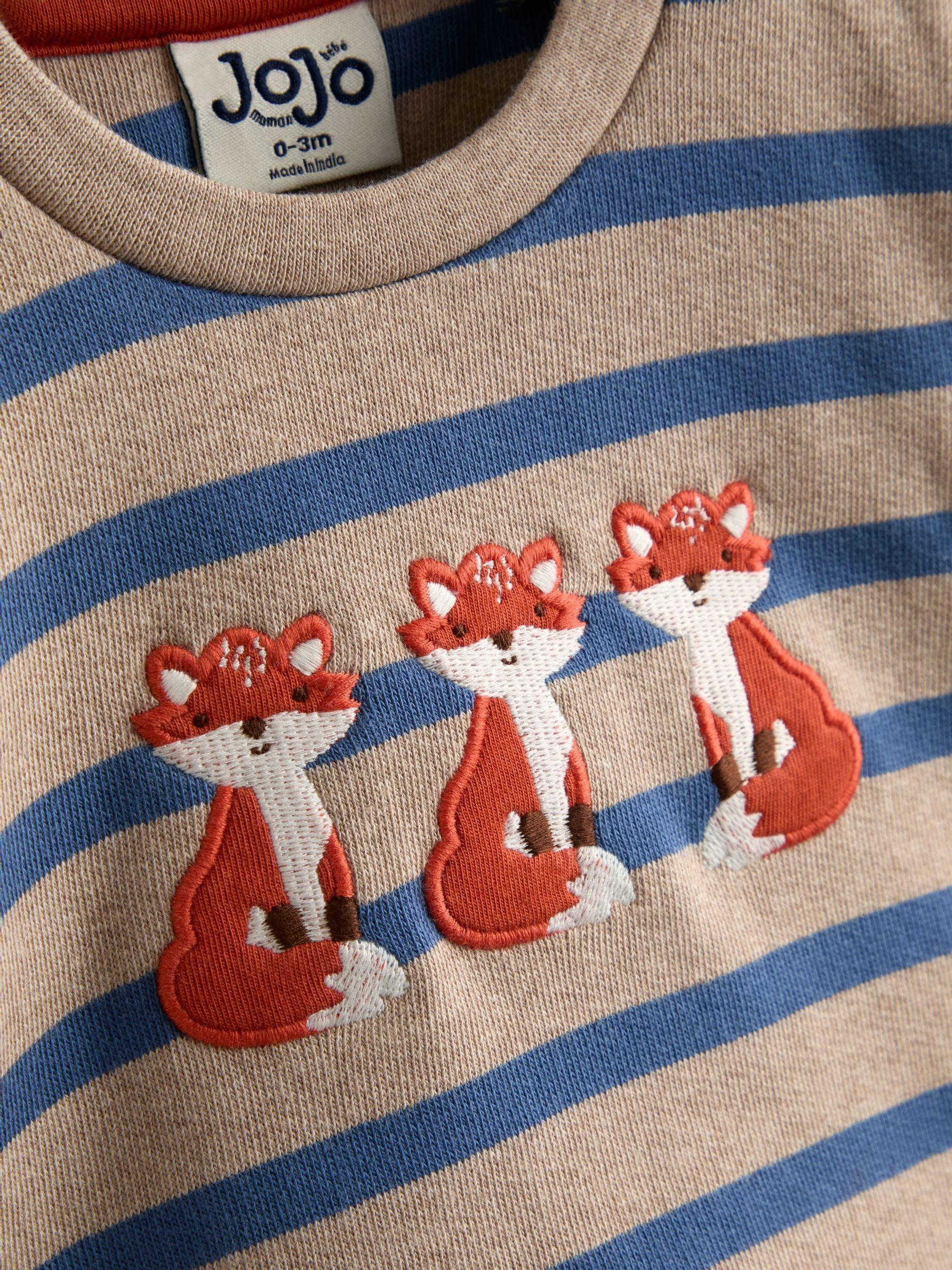 Blue 2-Piece Appliqué Sweatshirt & Joggers Set - Image 6 of 7