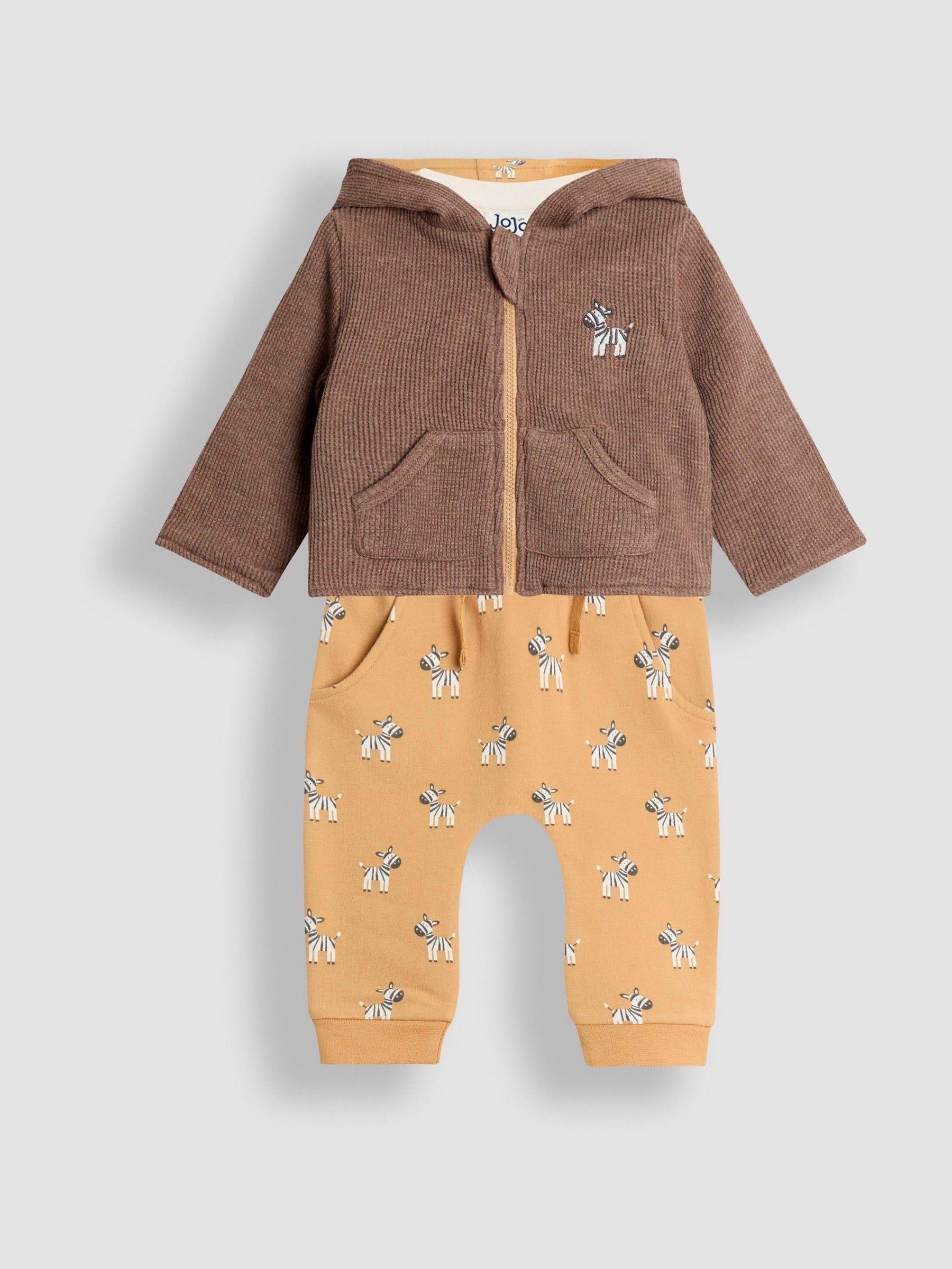 Brown Hoodie & Joggers Set - Image 1 of 11