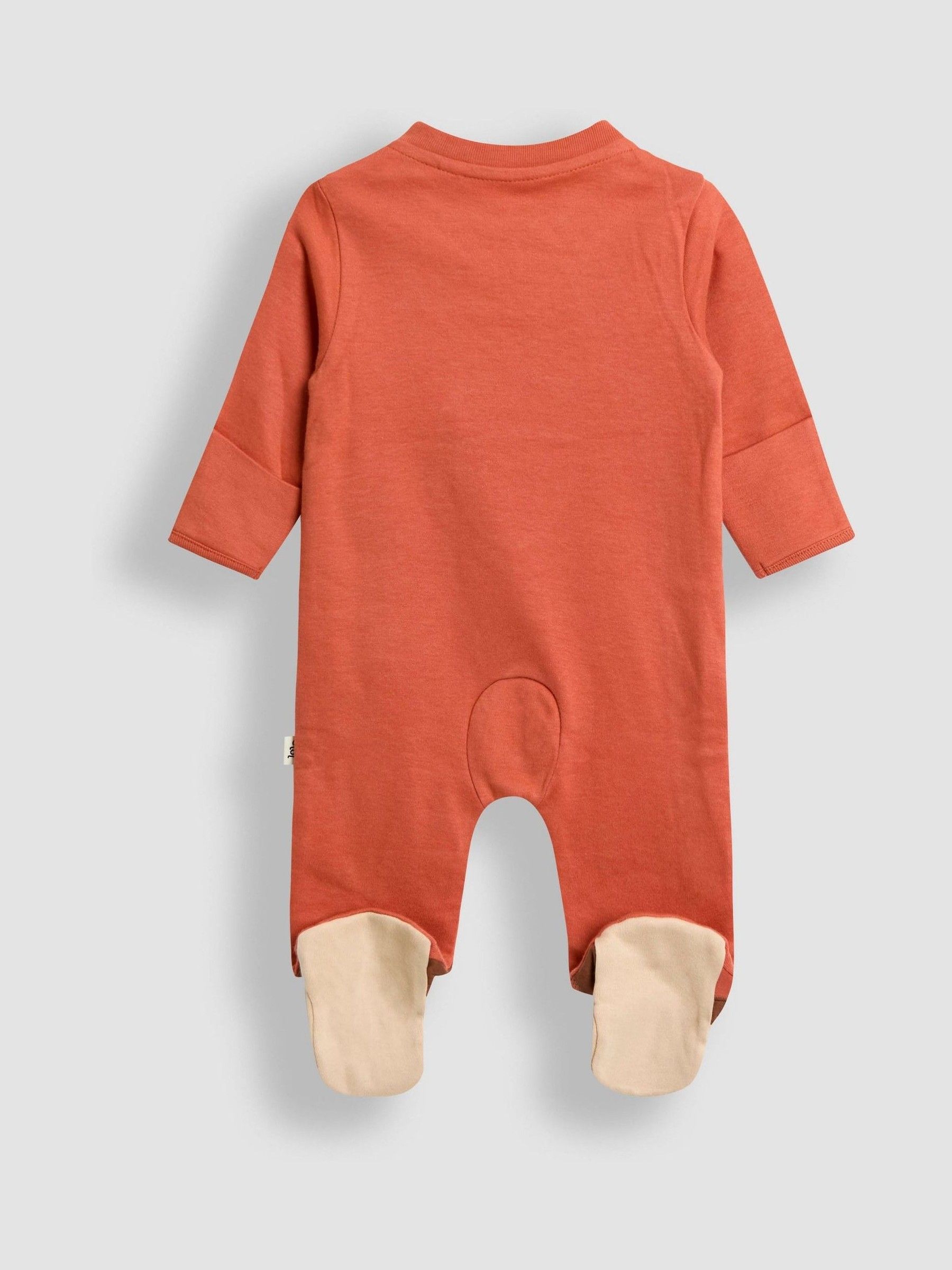Orange Acorn Character Appliqué Footed Sleepsuit - Image 2 of 5