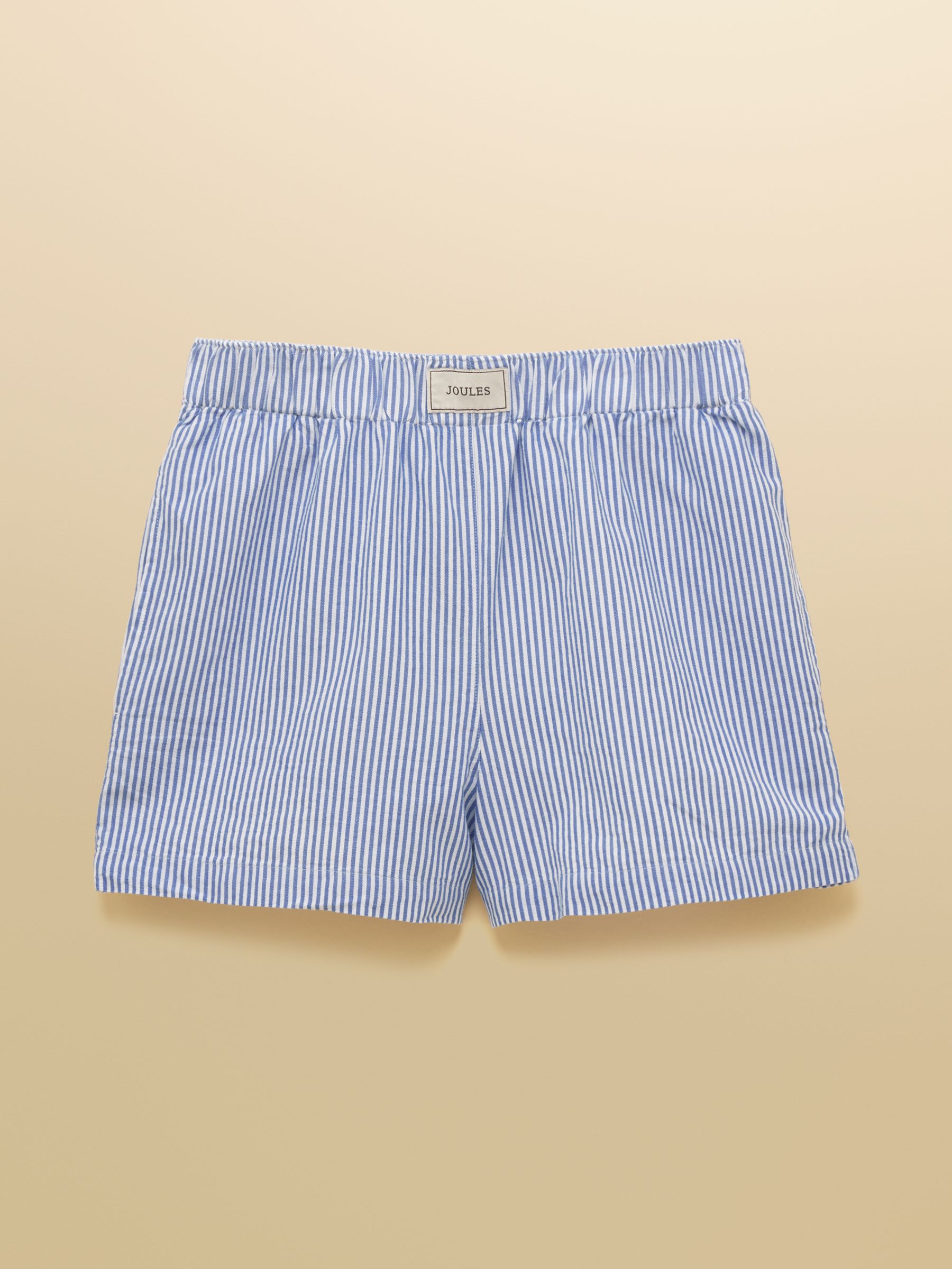 Amara Blue Stripe Pull On Cotton Shorts - Image 9 of 9