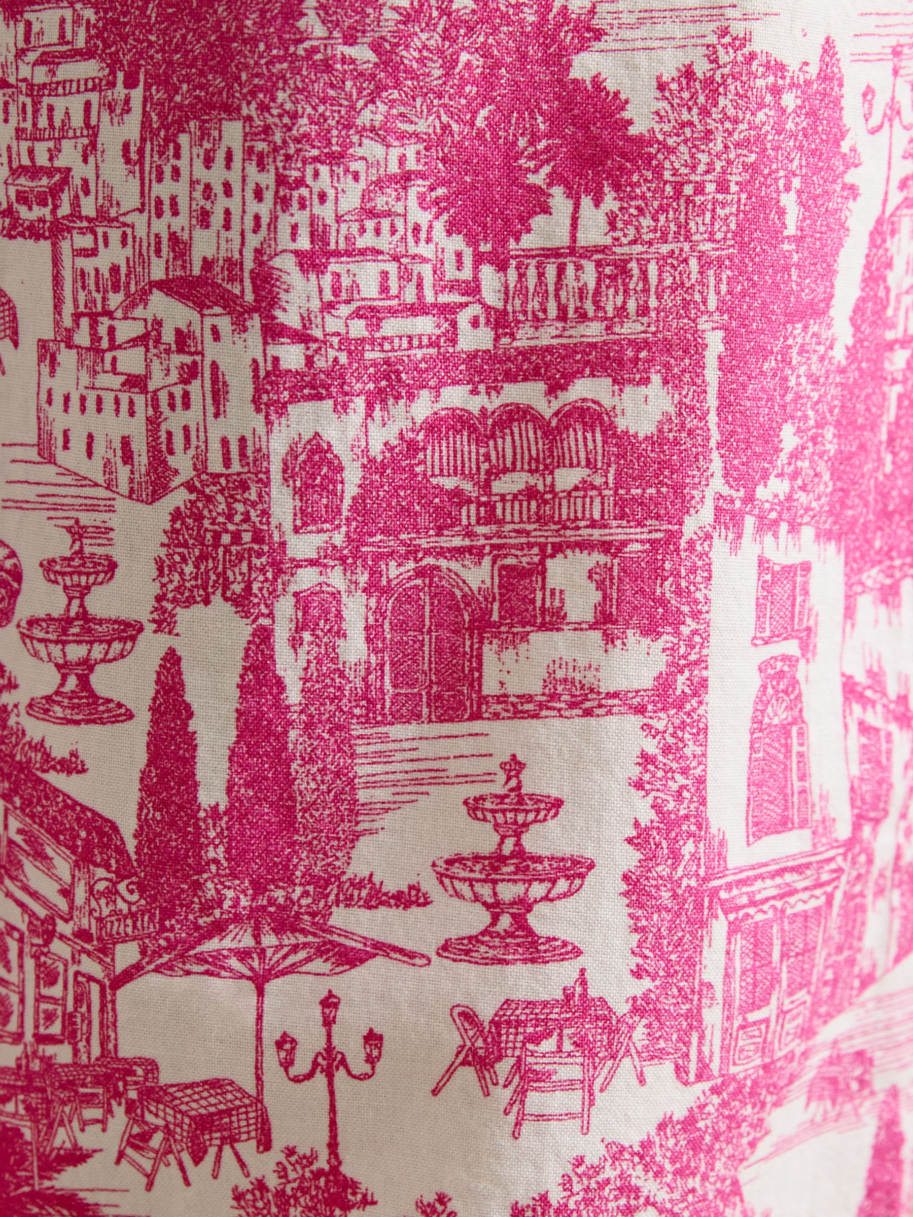 Hallie Pink Toile Pull On Cotton Trousers - Image 7 of 8