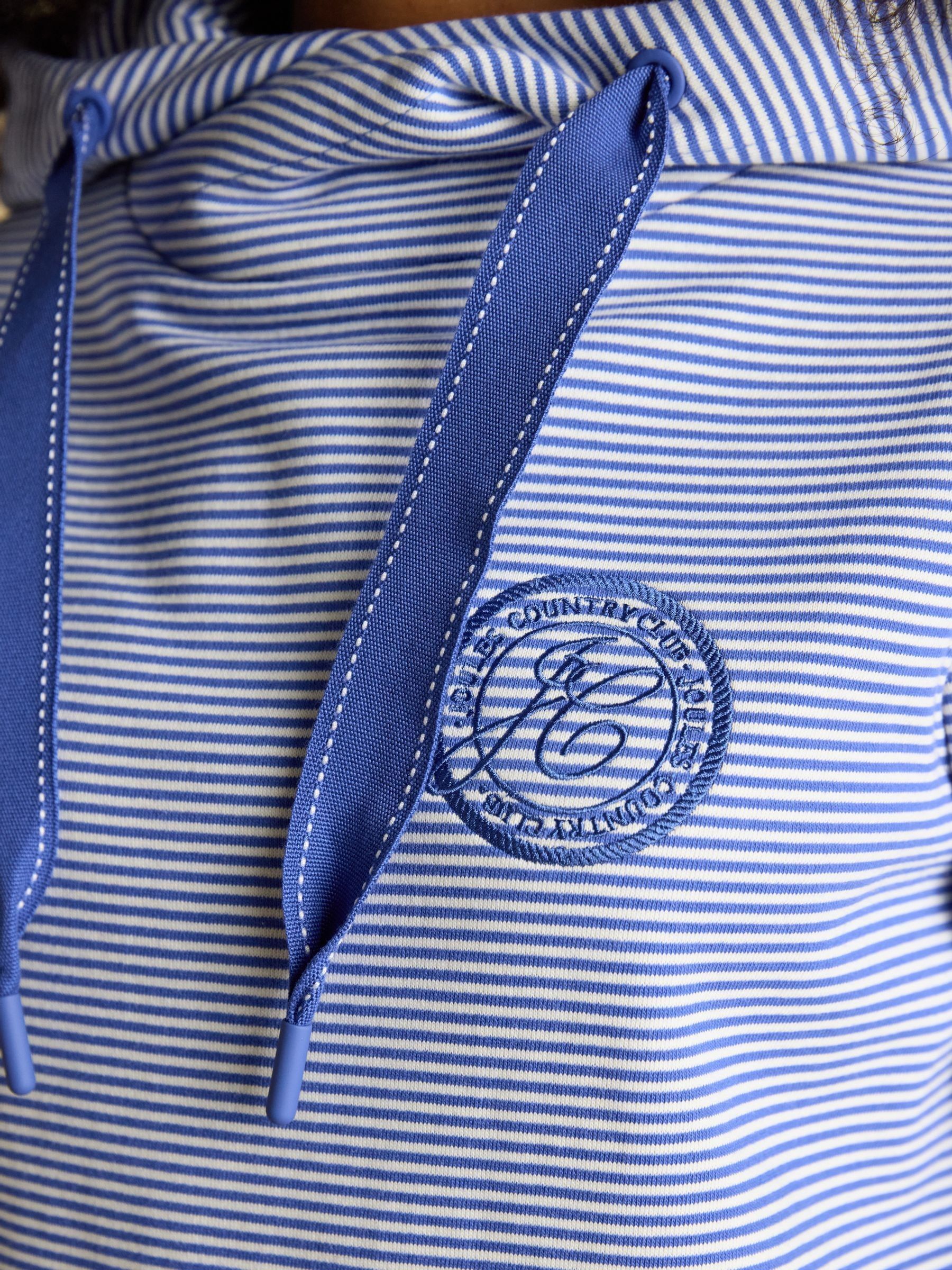 Blue & White Striped Cotton Hoodie - Image 5 of 8