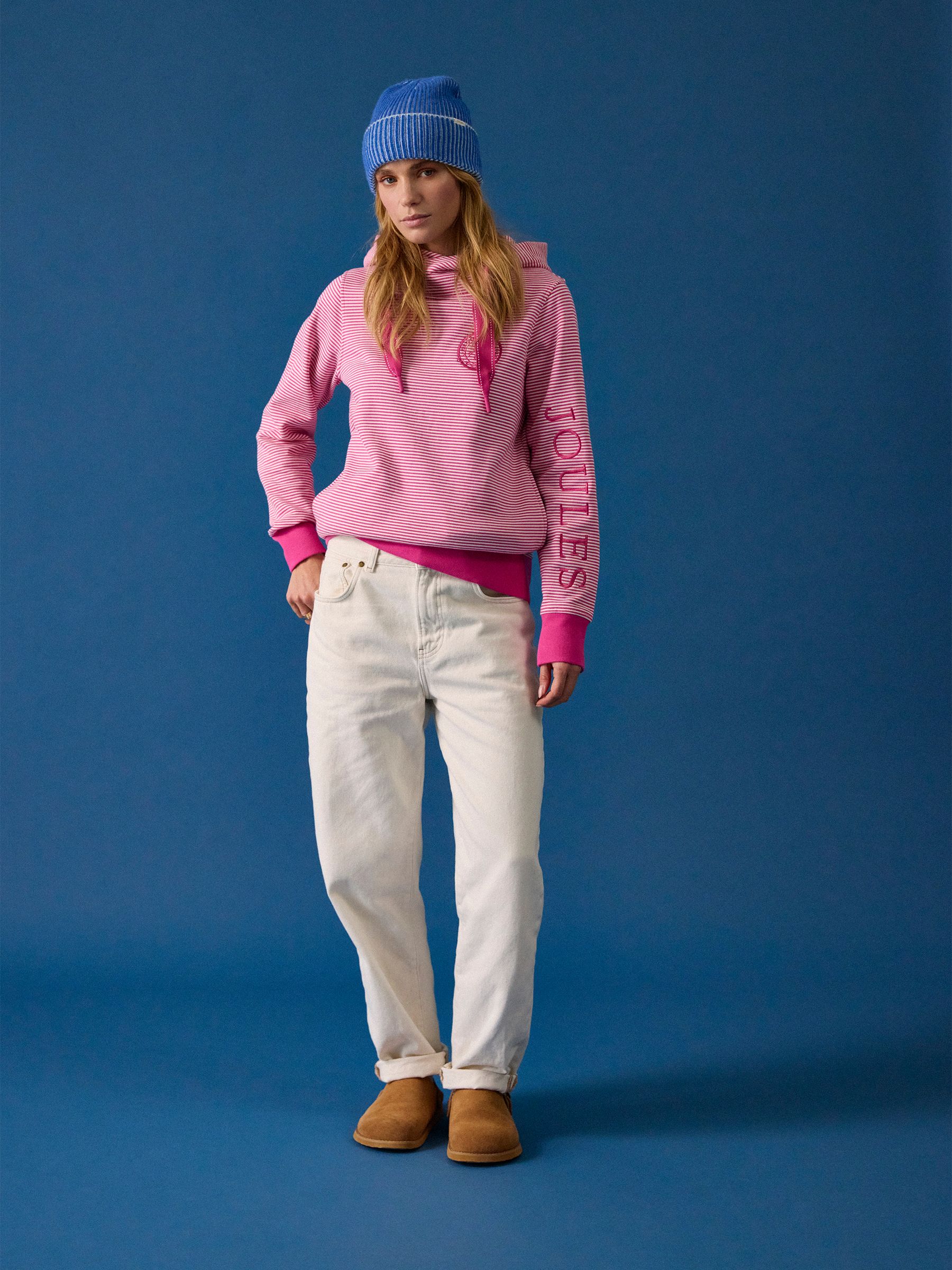 Rushton Pink & White Striped Cotton Hoodie - Image 3 of 11
