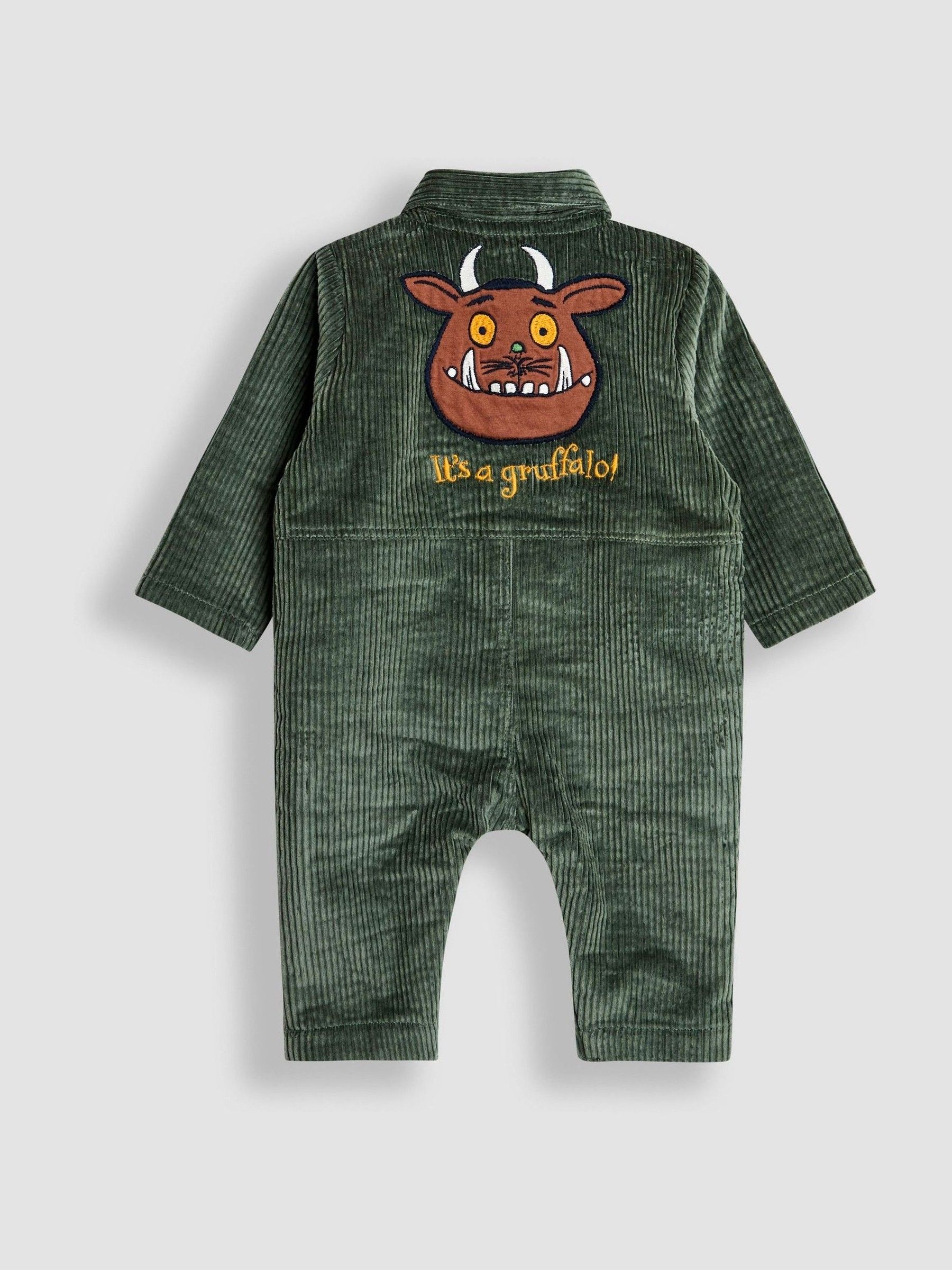 Gruffalo Khaki Green Cord Romper - Image 2 of 5