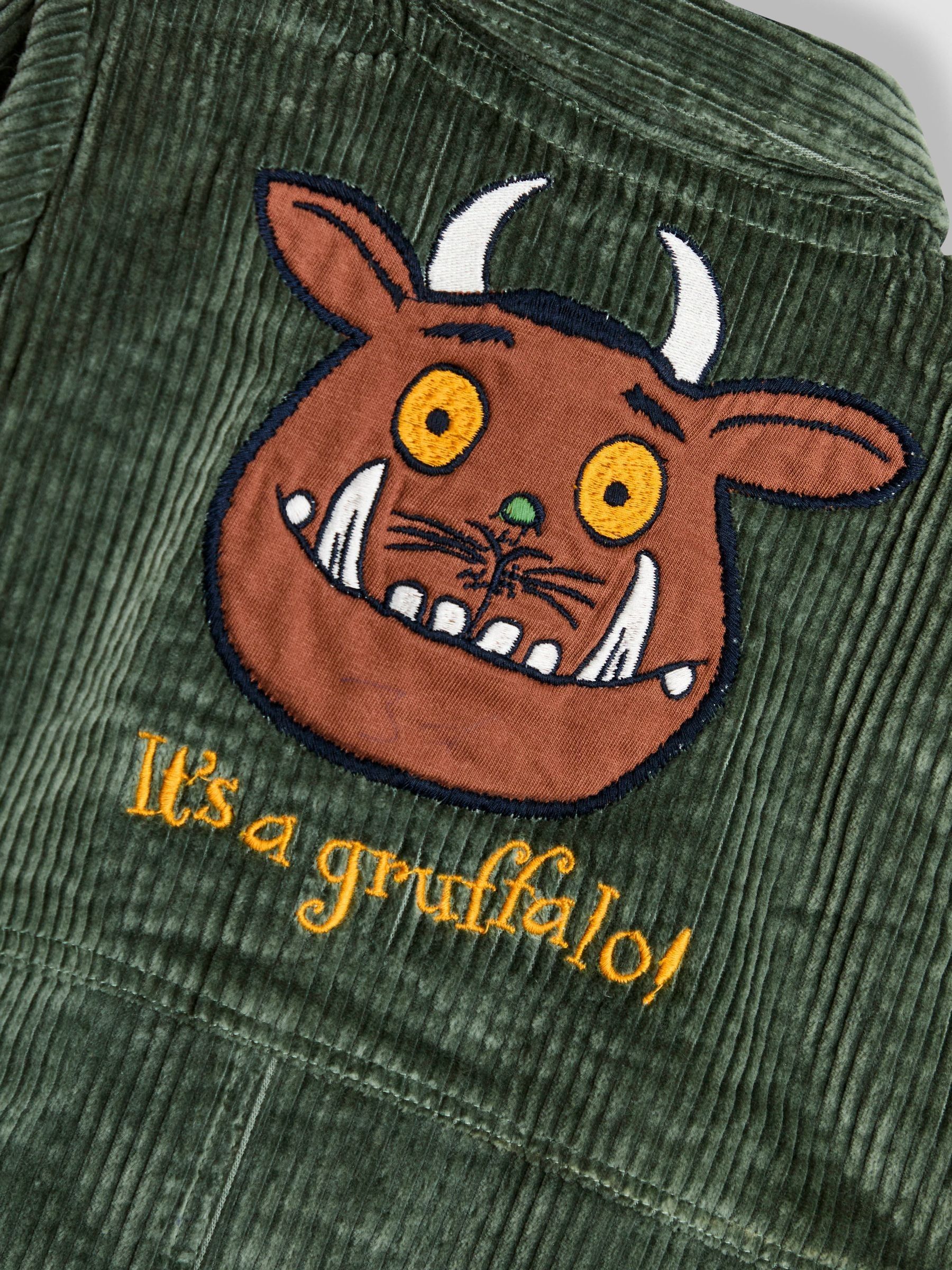 Gruffalo Khaki Green Cord Romper - Image 5 of 5