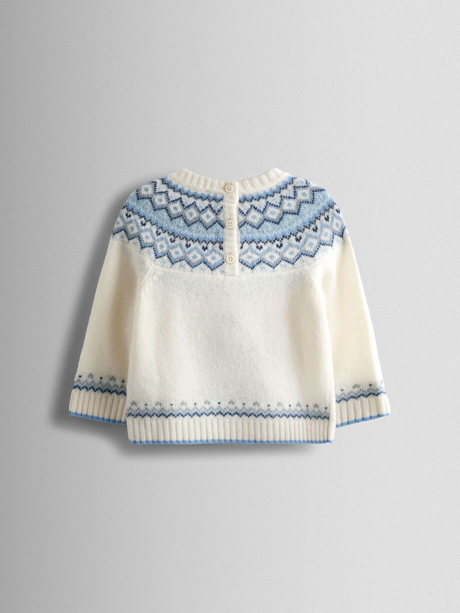 Ecru Penguin Christmas Penguin Fair Isle Jumper - Image 3 of 3