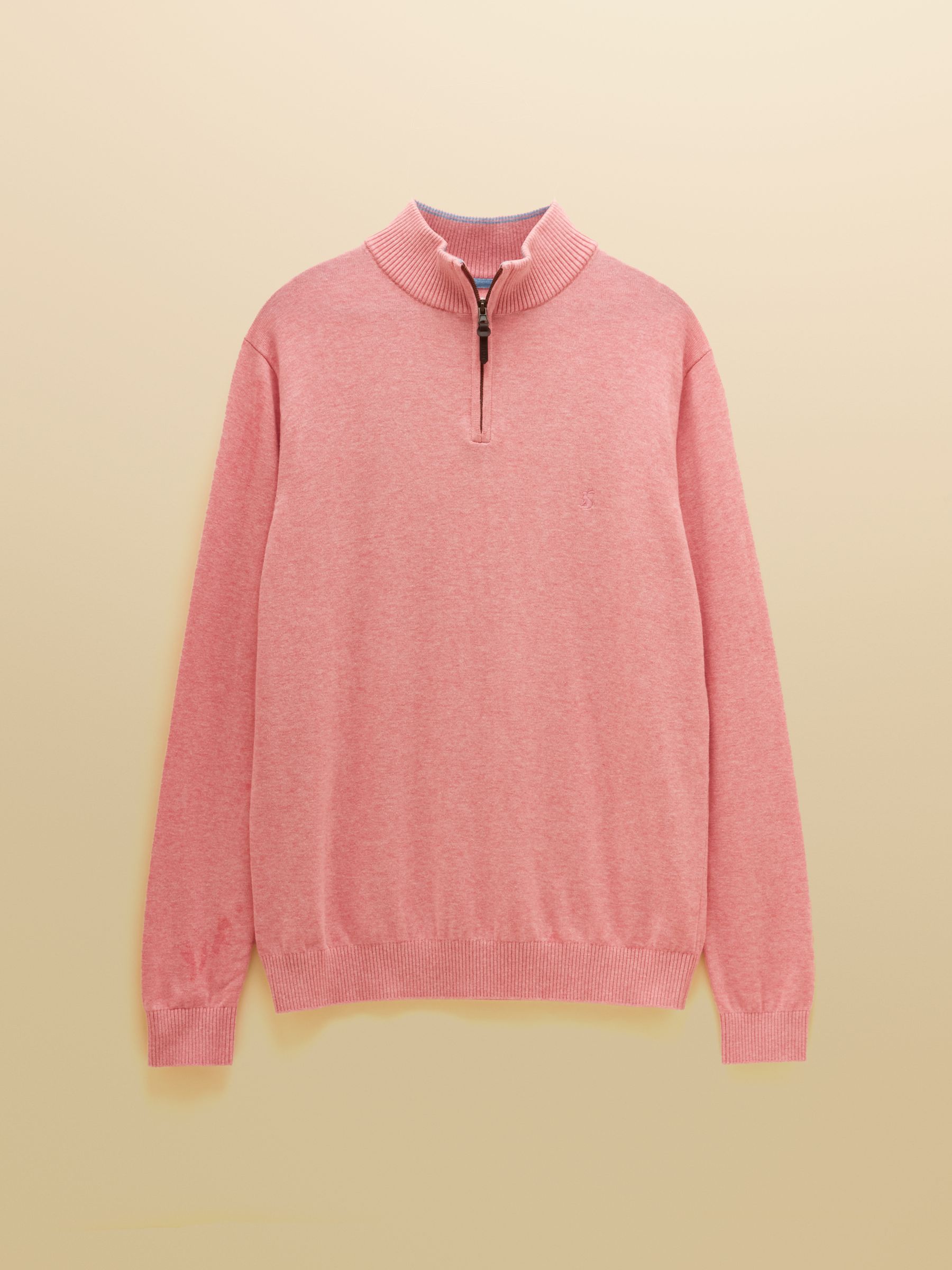 Hillside Pink Quarter Zip Knitted Jumper - Image 10 of 10