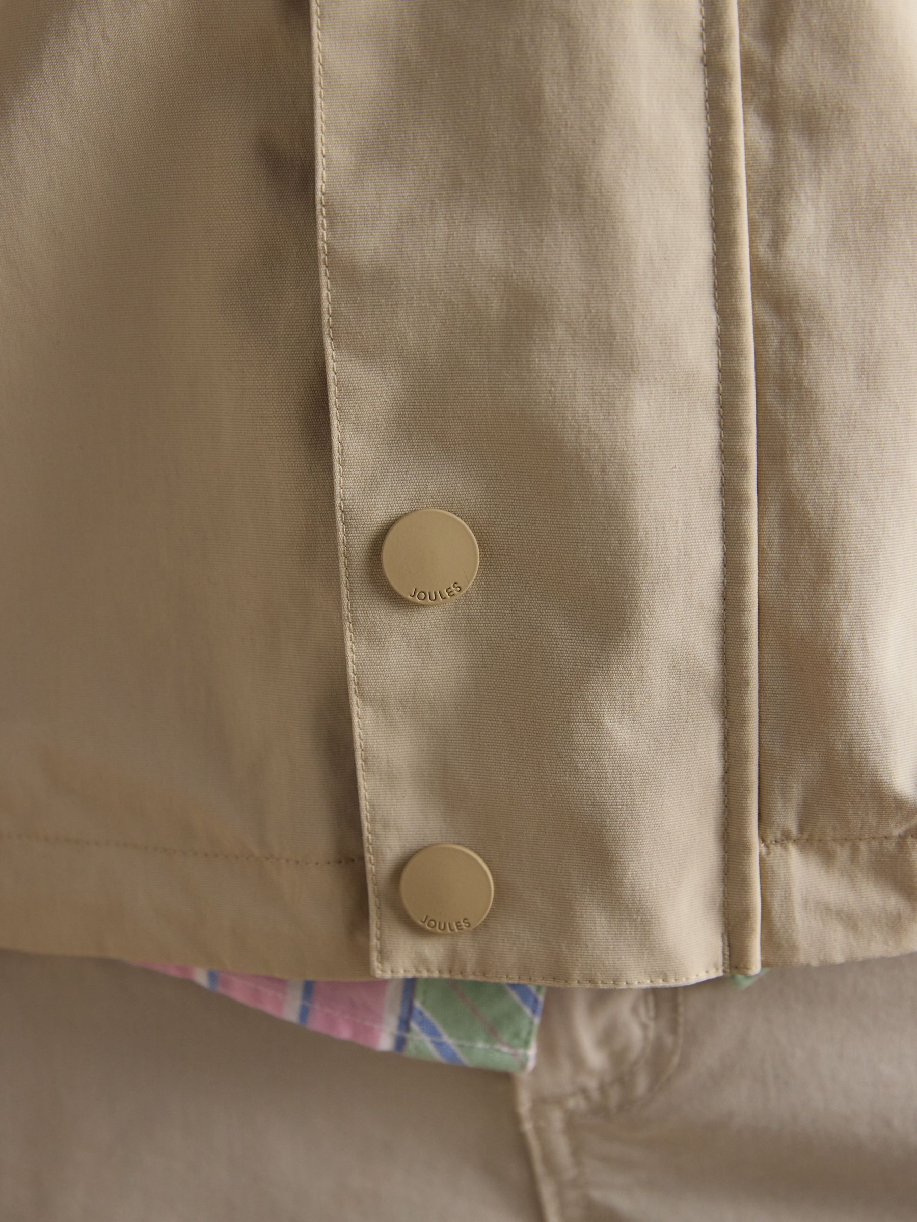 Quayside Stone Lightweight Waterproof Coat with Packable Hood - Image 14 of 16