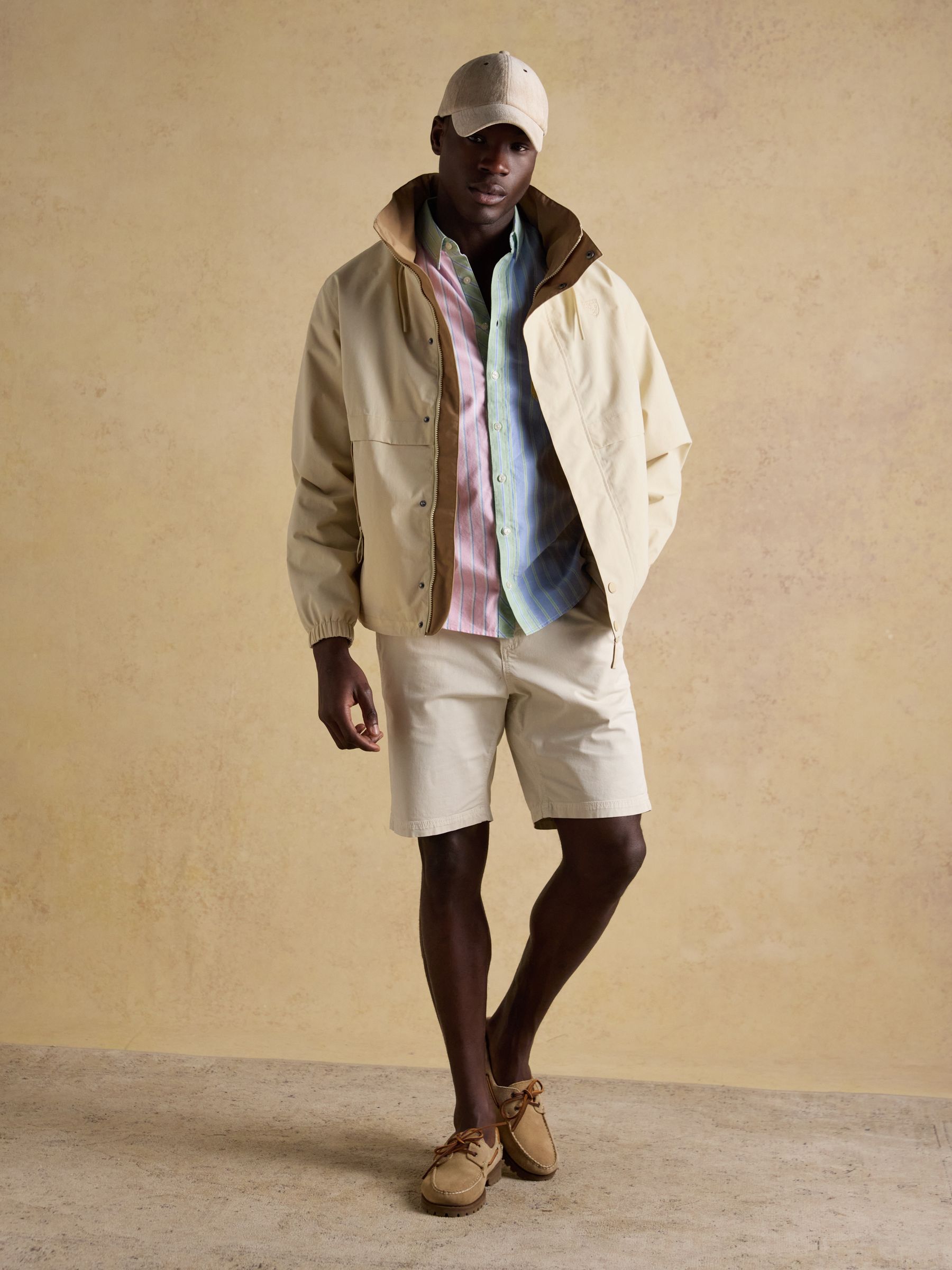 Quayside Stone Lightweight Waterproof Coat with Packable Hood - Image 8 of 16