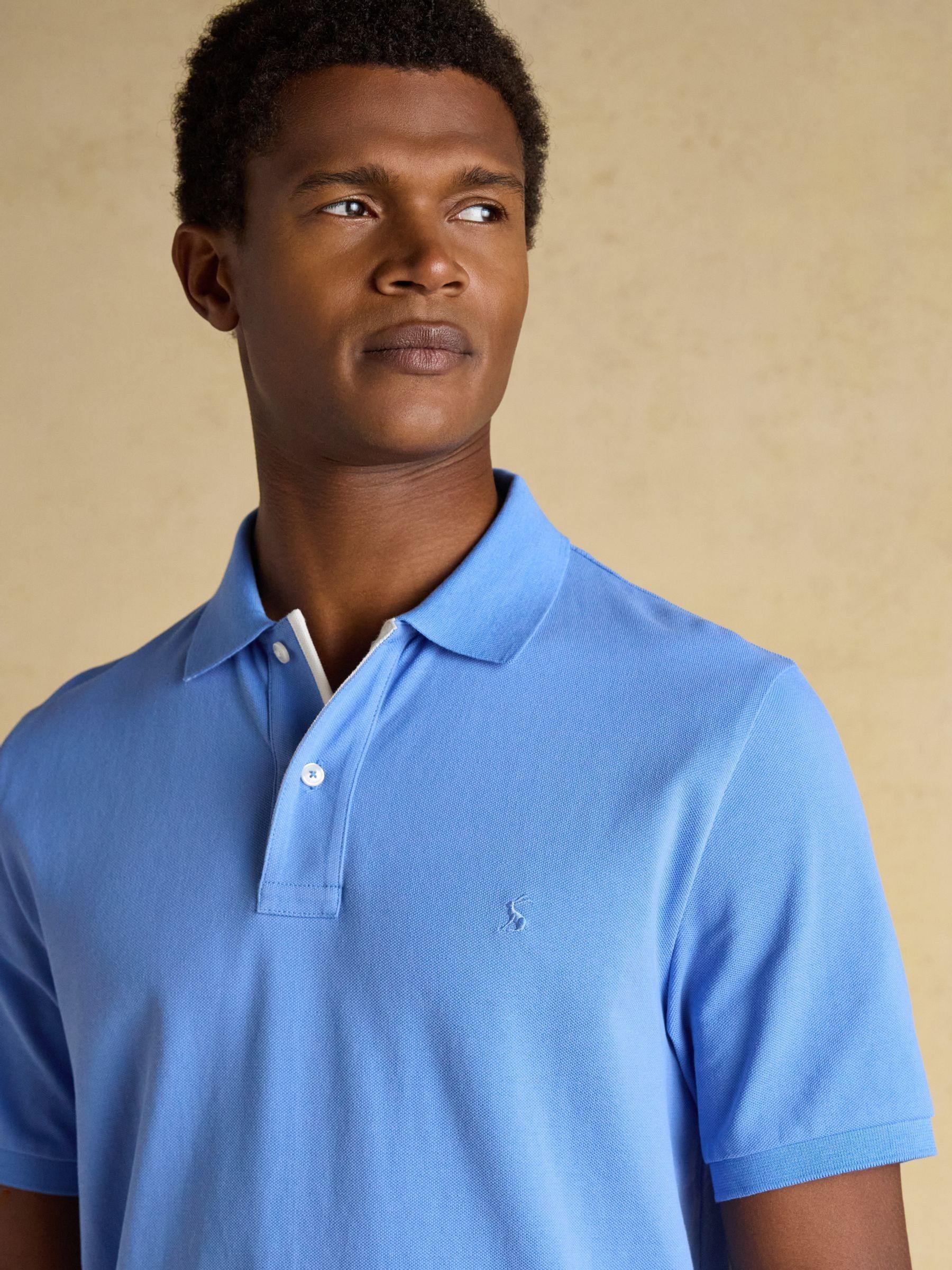 Woody Blue Cotton Pique Polo Shirt - Image 3 of 8