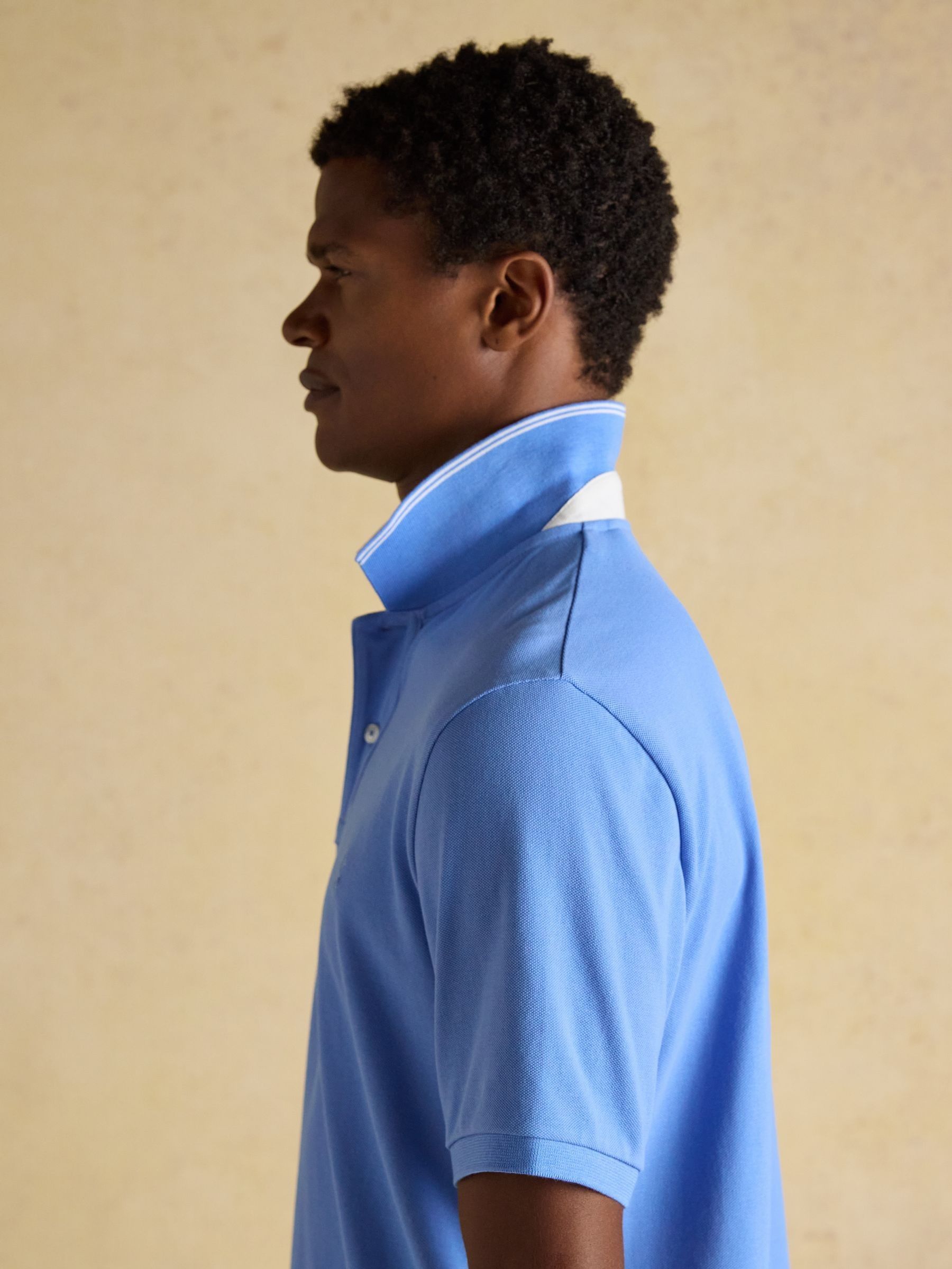 Woody Blue Cotton Pique Polo Shirt - Image 4 of 8