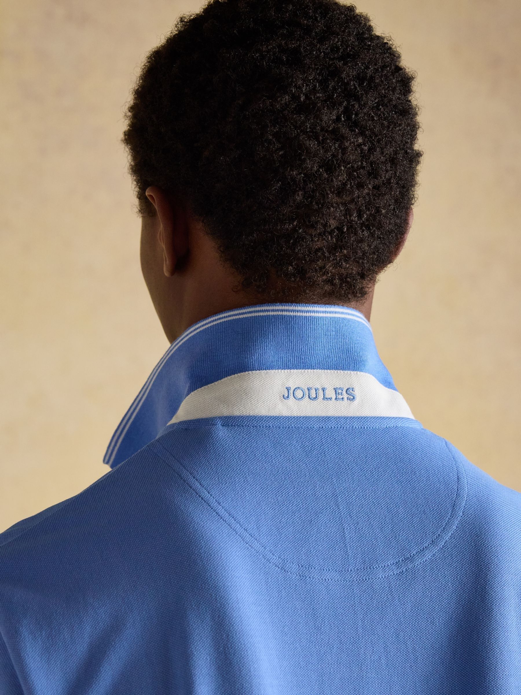 Woody Blue Cotton Pique Polo Shirt - Image 5 of 8