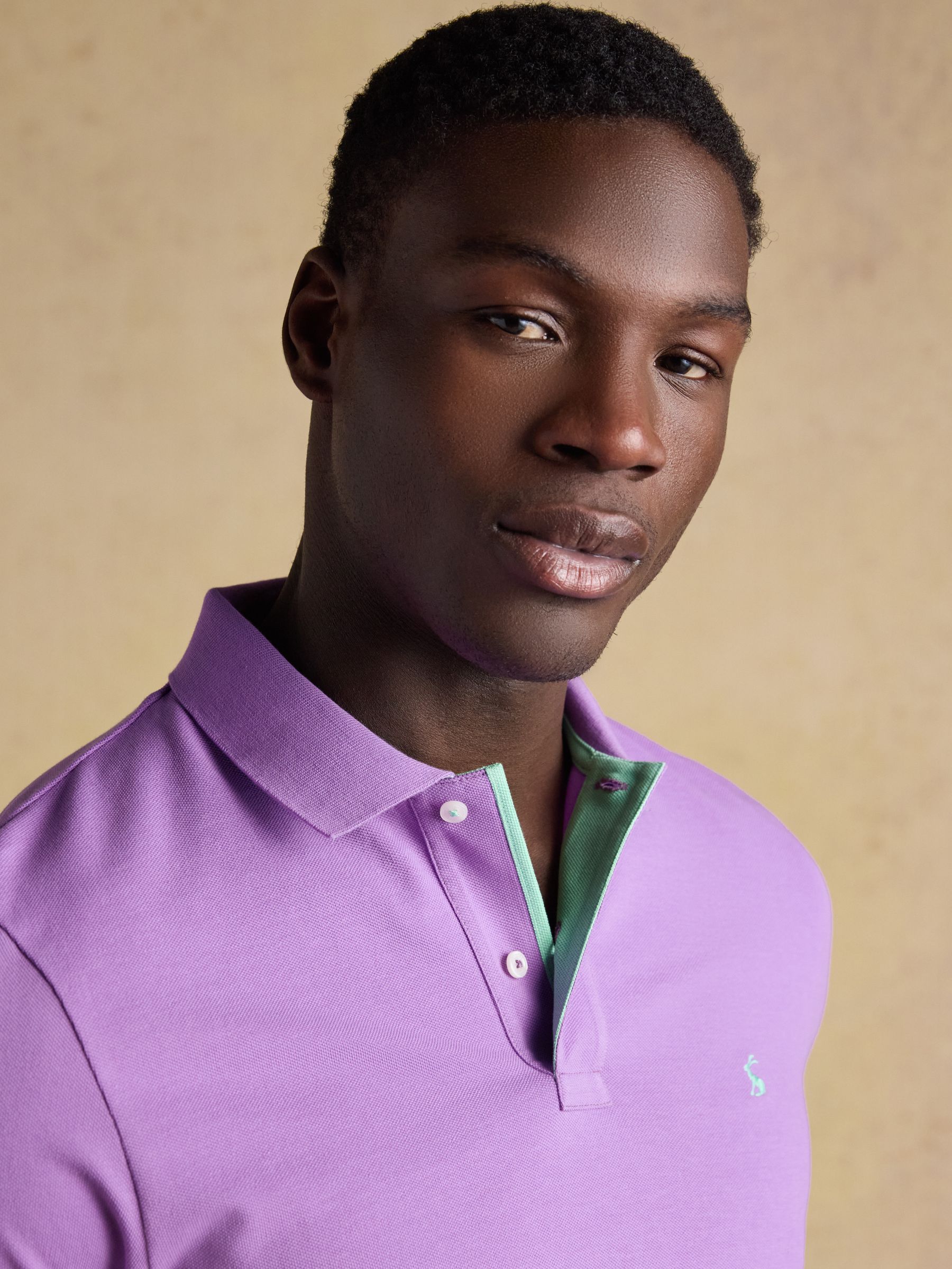 Woody Purple Cotton Pique Polo Shirt - Image 2 of 8