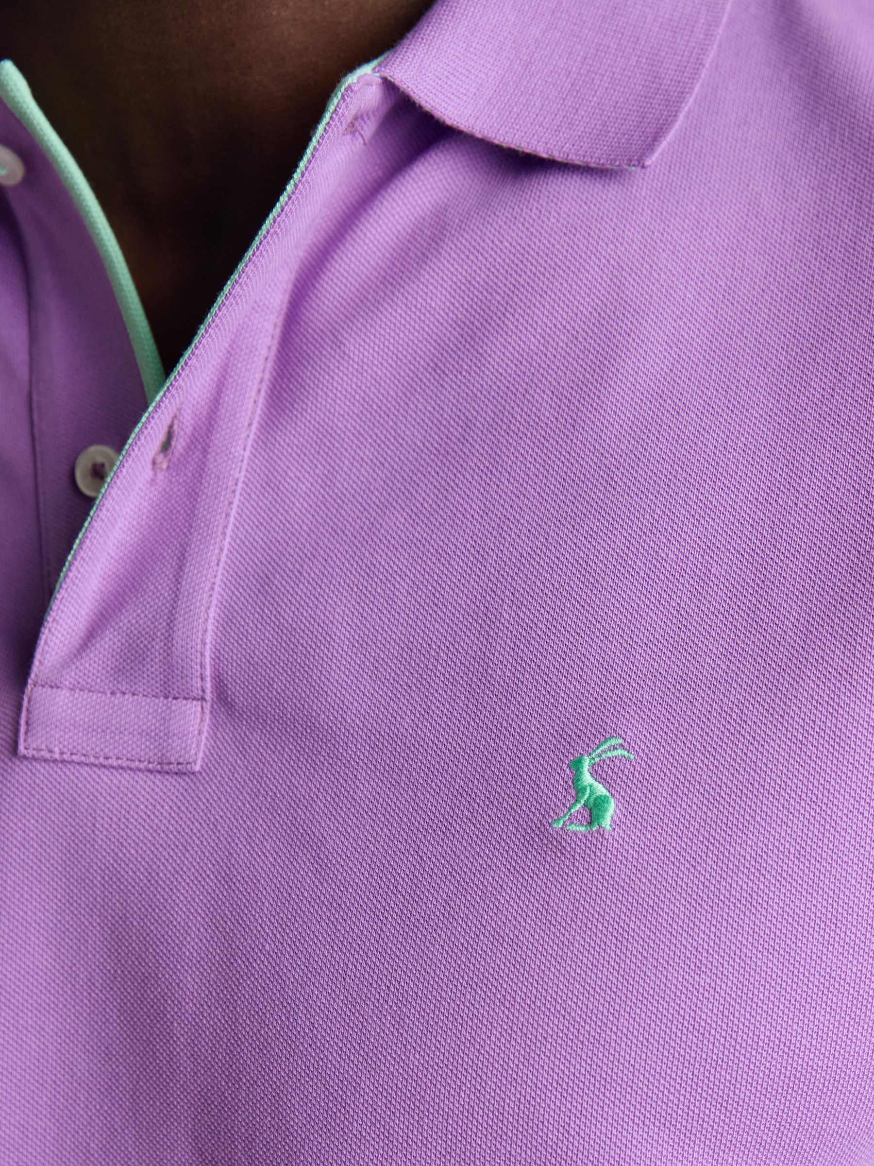 Woody Purple Cotton Pique Polo Shirt - Image 3 of 8
