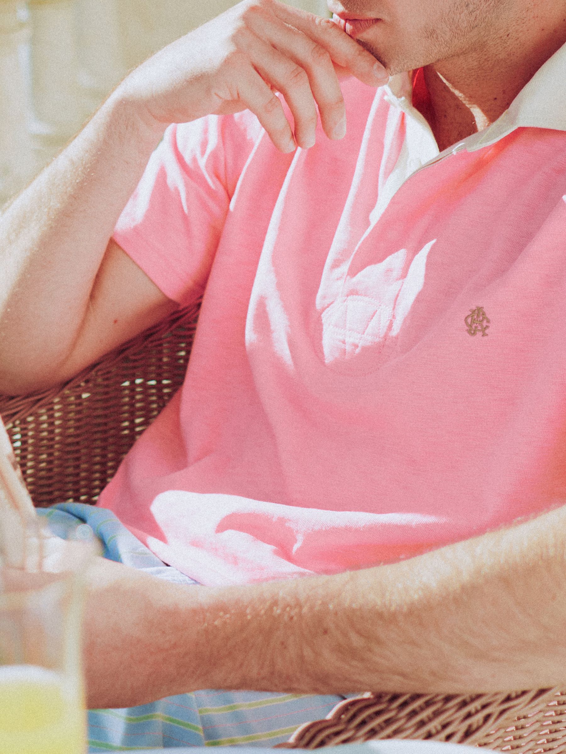 Summer Slub Pink Rugby Shirt - Image 2 of 10