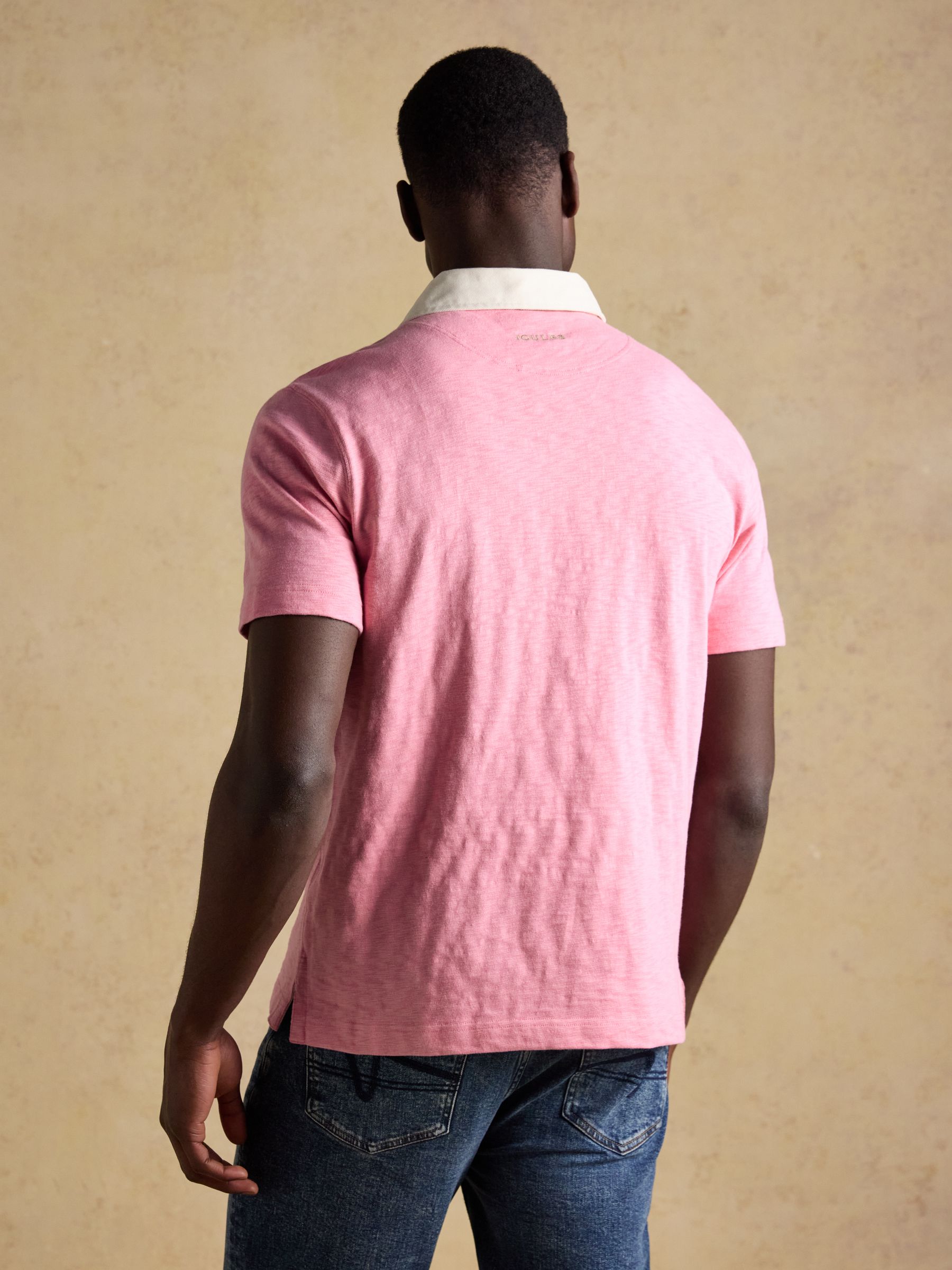 Summer Slub Pink Rugby Shirt - Image 4 of 10