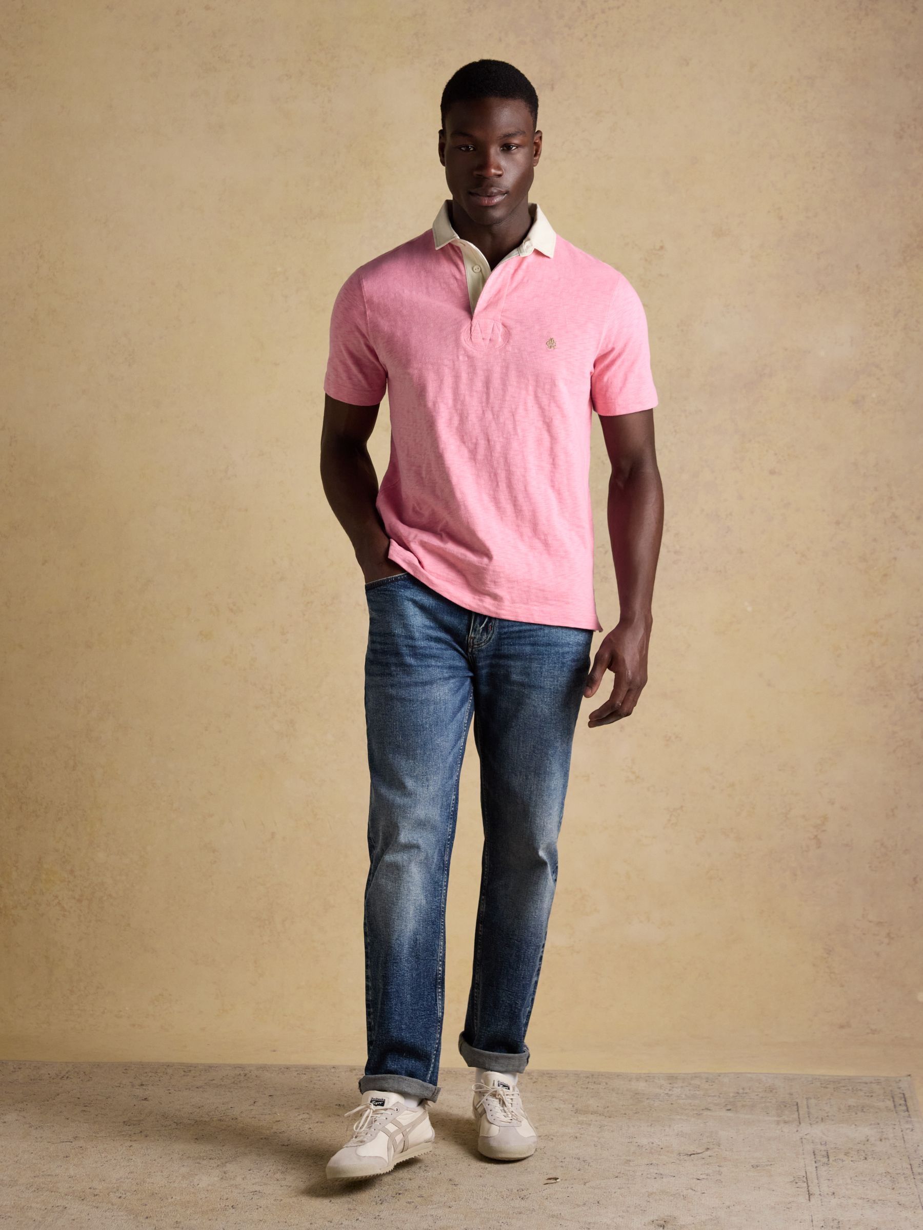 Summer Slub Pink Rugby Shirt - Image 5 of 10