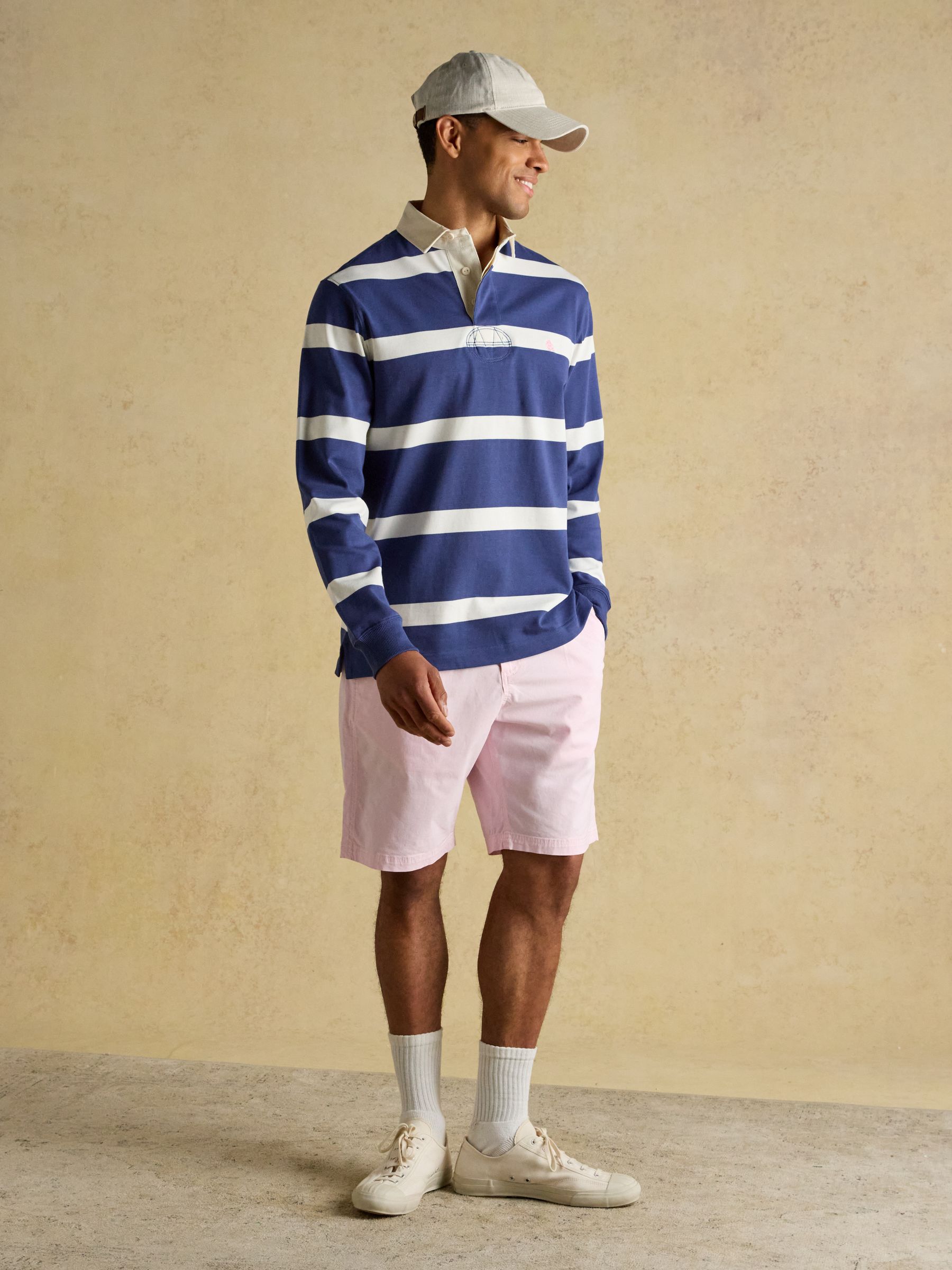 Rugby Club Blue & Cream Stripe Long Sleeve Shirt - Image 3 of 10