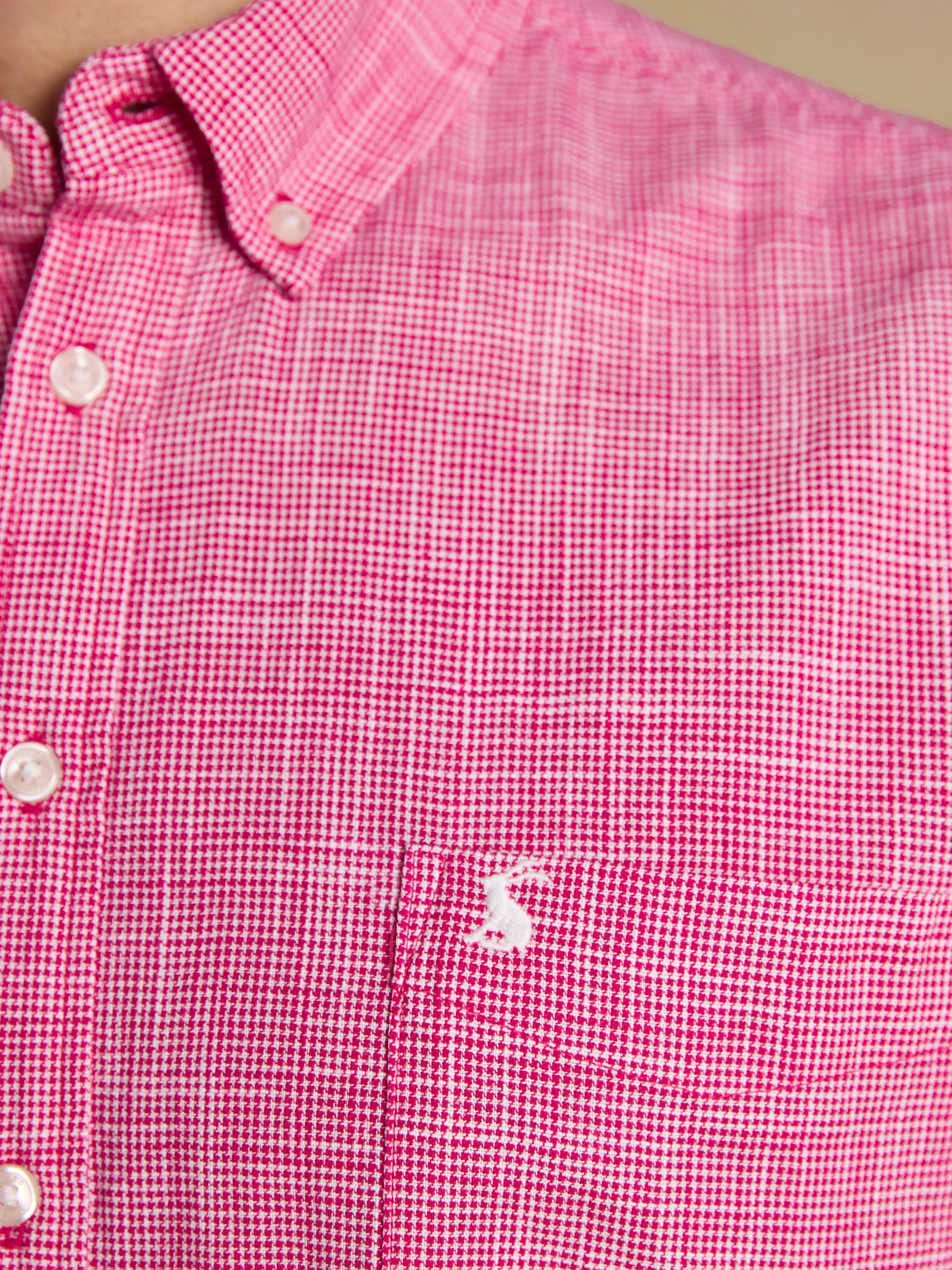 Pink Puppytooth Short Sleeve Classic Fit Shirt - Image 6 of 7
