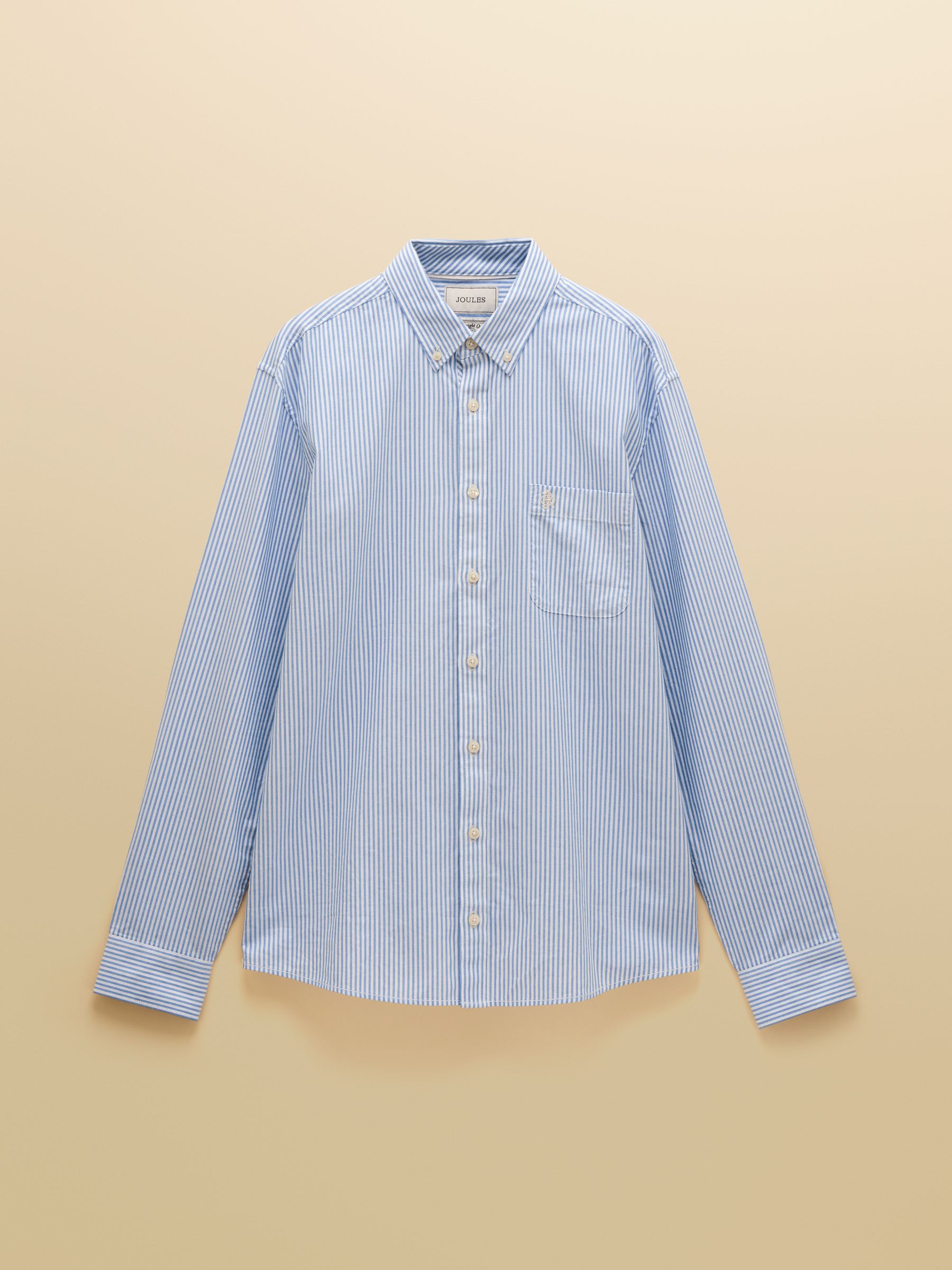Blue Striped Classic Fit Oxford Shirt - Image 10 of 10