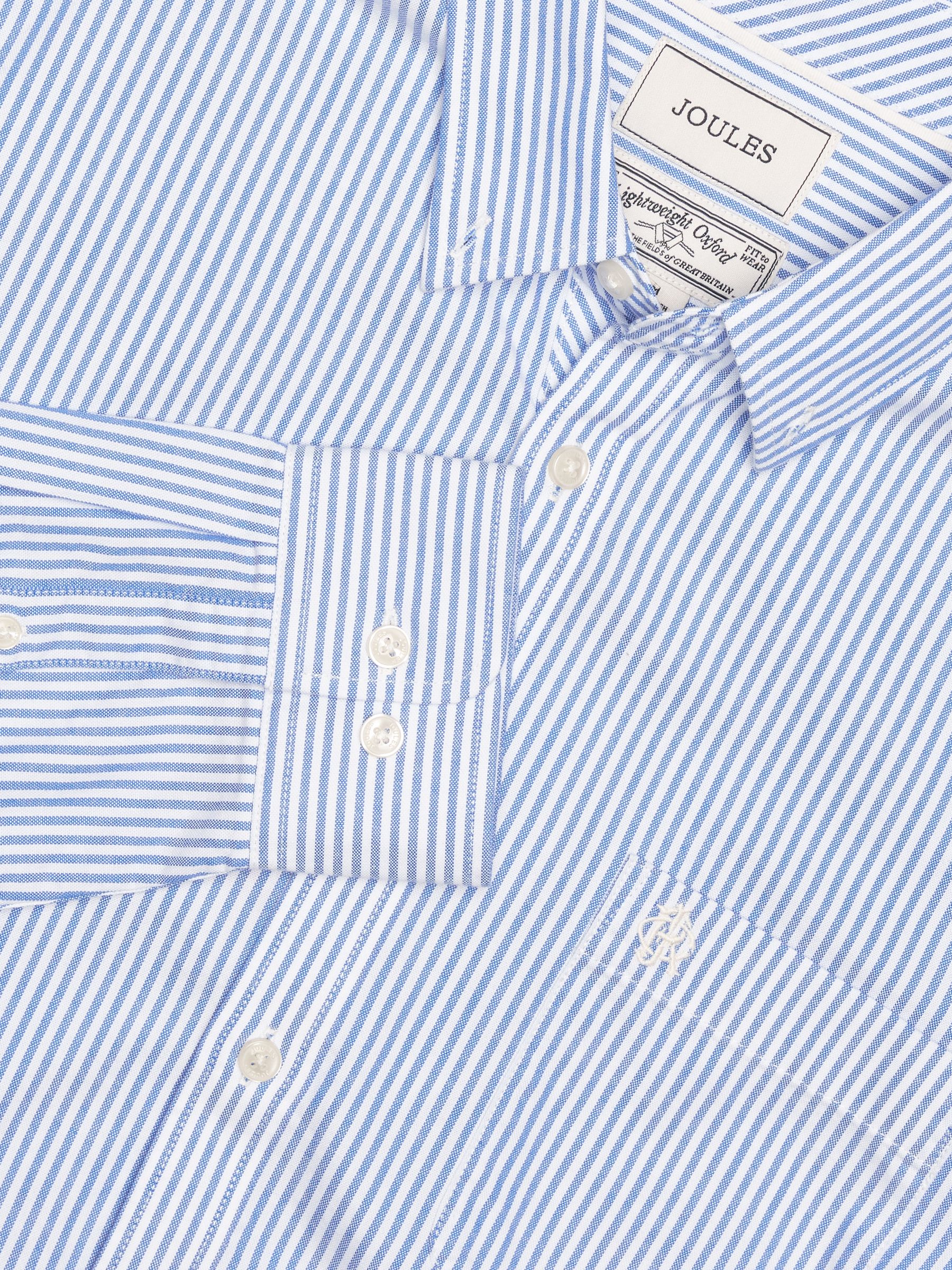 Blue Striped Classic Fit Oxford Shirt - Image 2 of 10