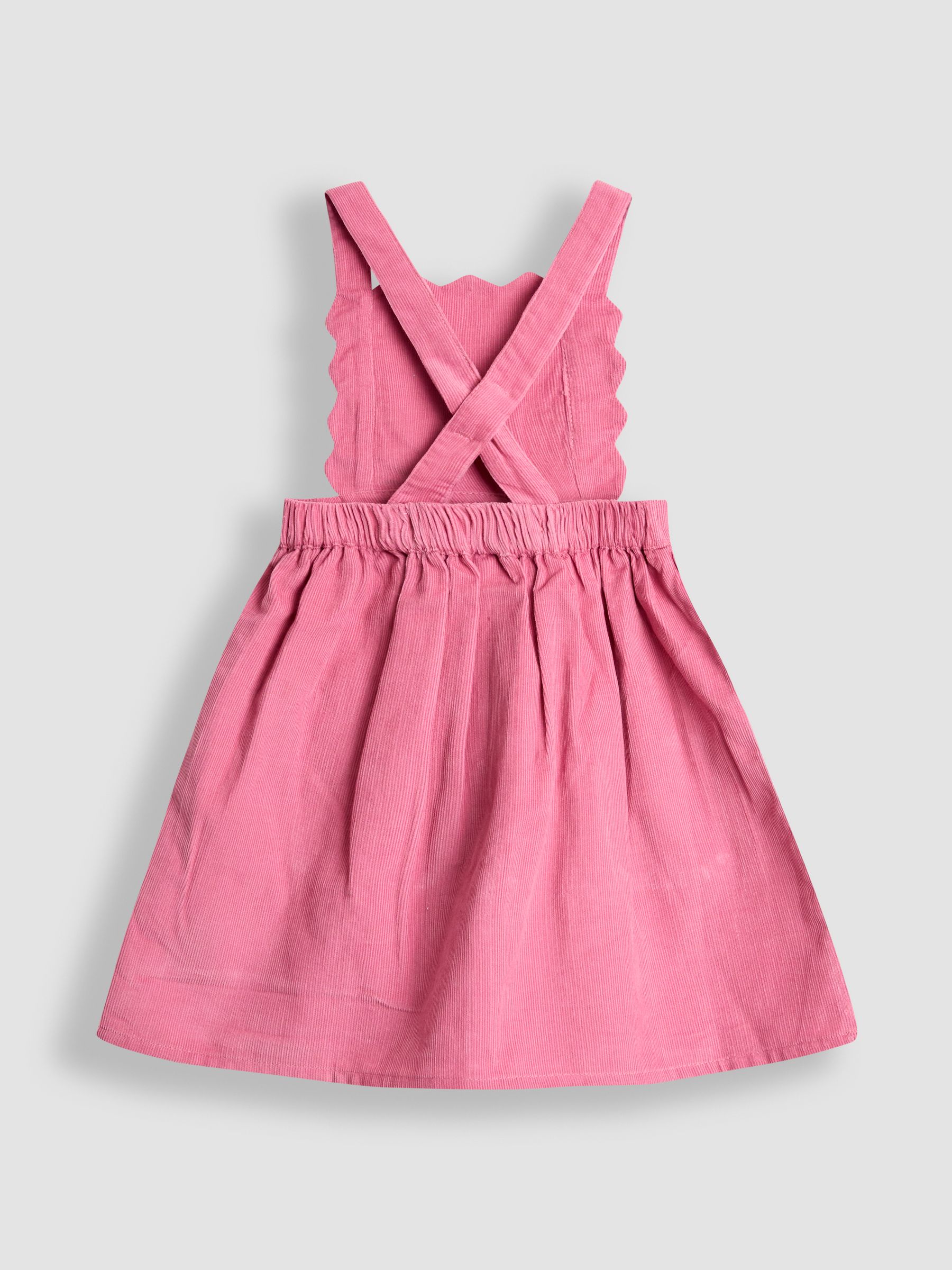 Pink Embroidered Cord Pinafore Dress & Blouse Set - Image 3 of 6
