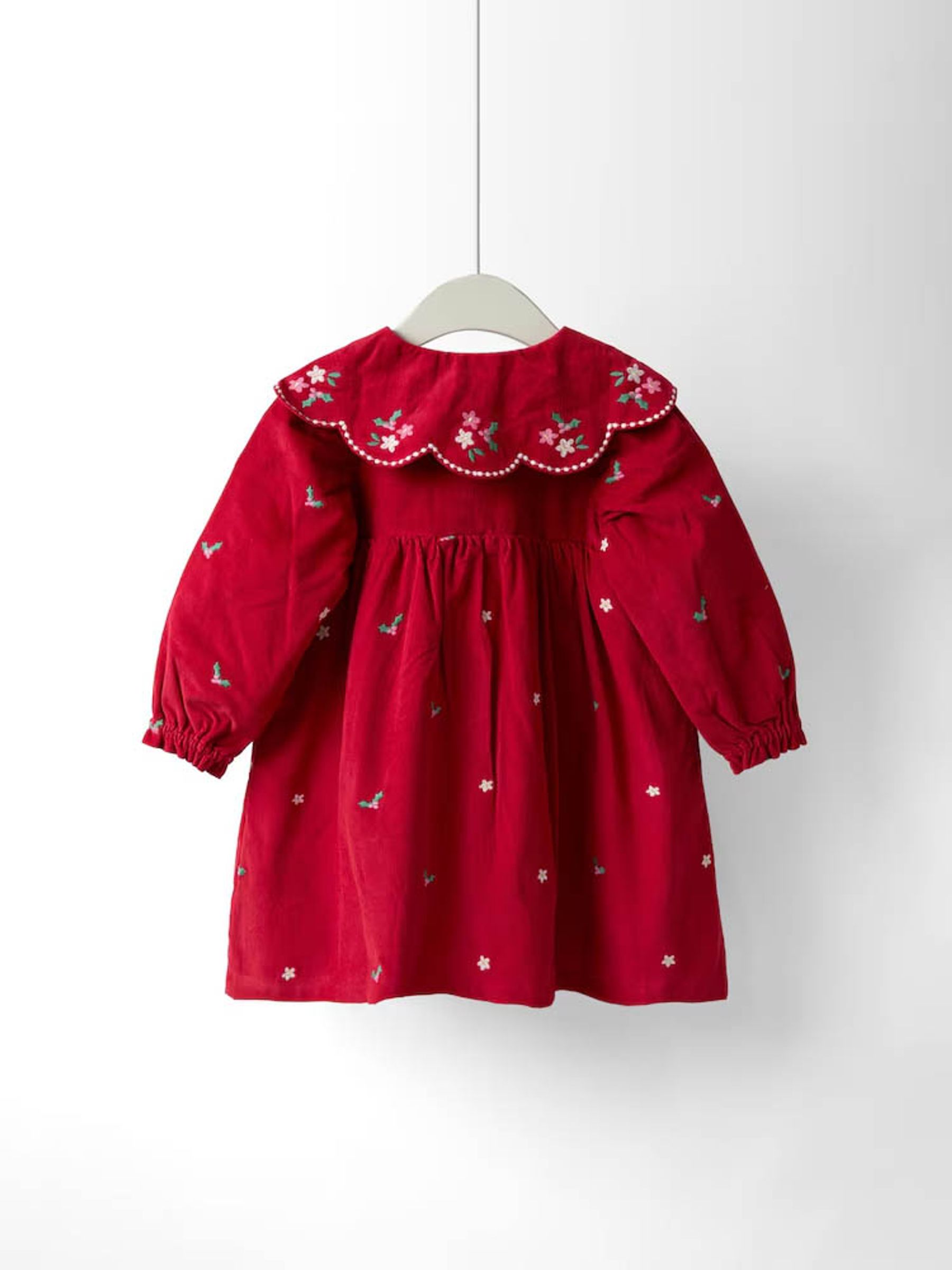 Pink Embroidered Collar Cord Dress - Image 2 of 4