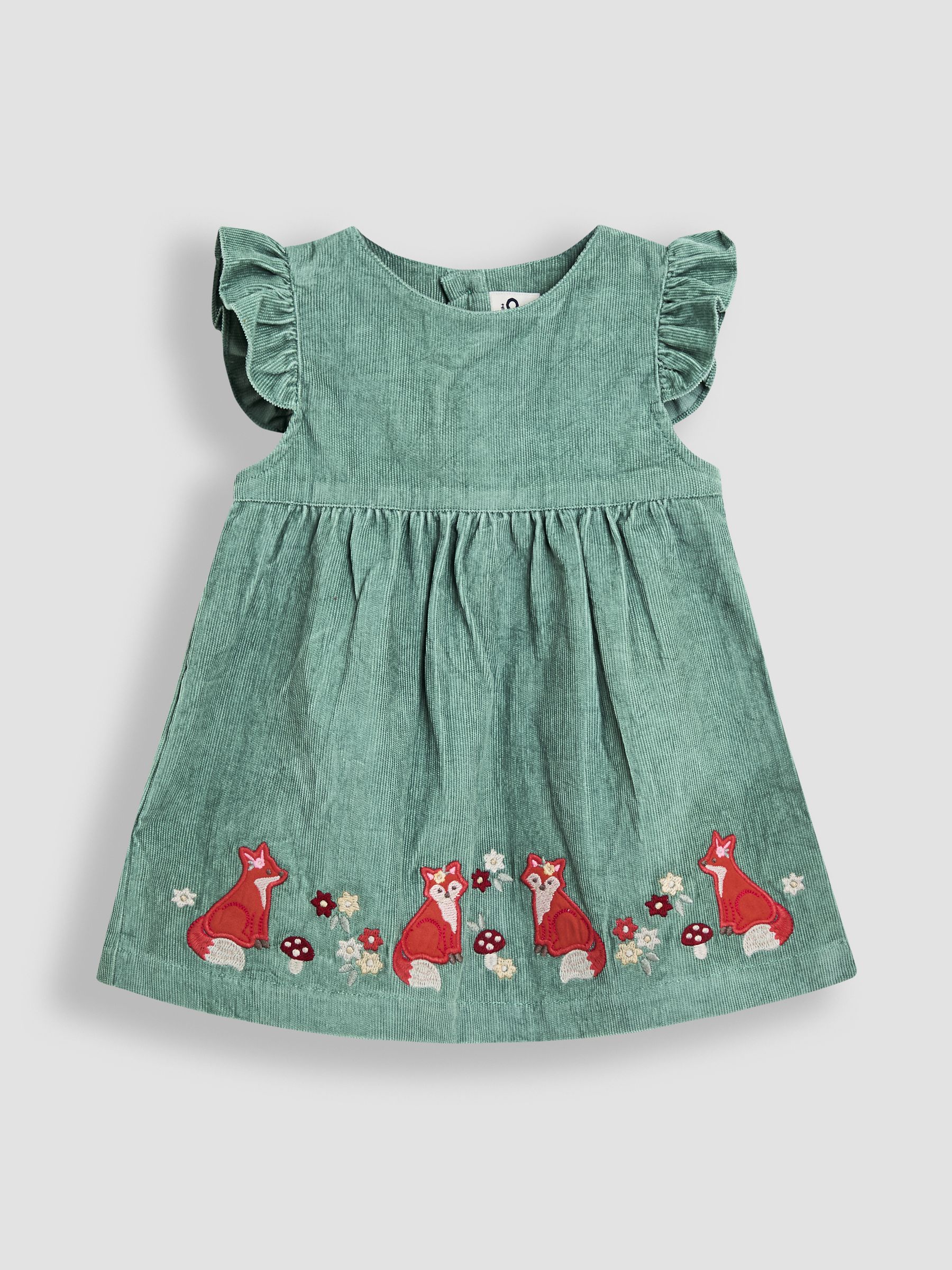 Green Appliqué Cord Dress and Top Set - Image 2 of 5