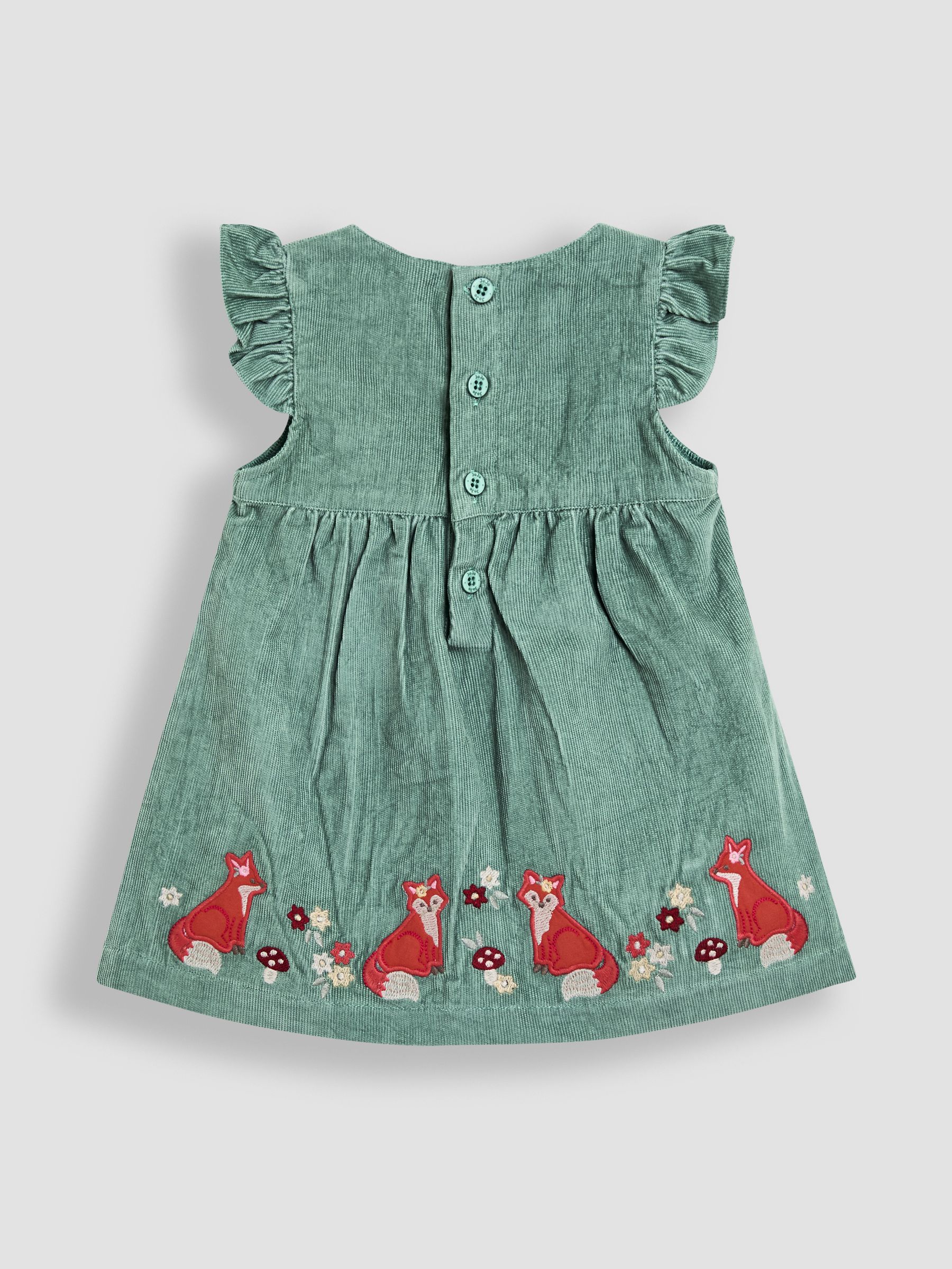 Green Appliqué Cord Dress and Top Set - Image 3 of 5