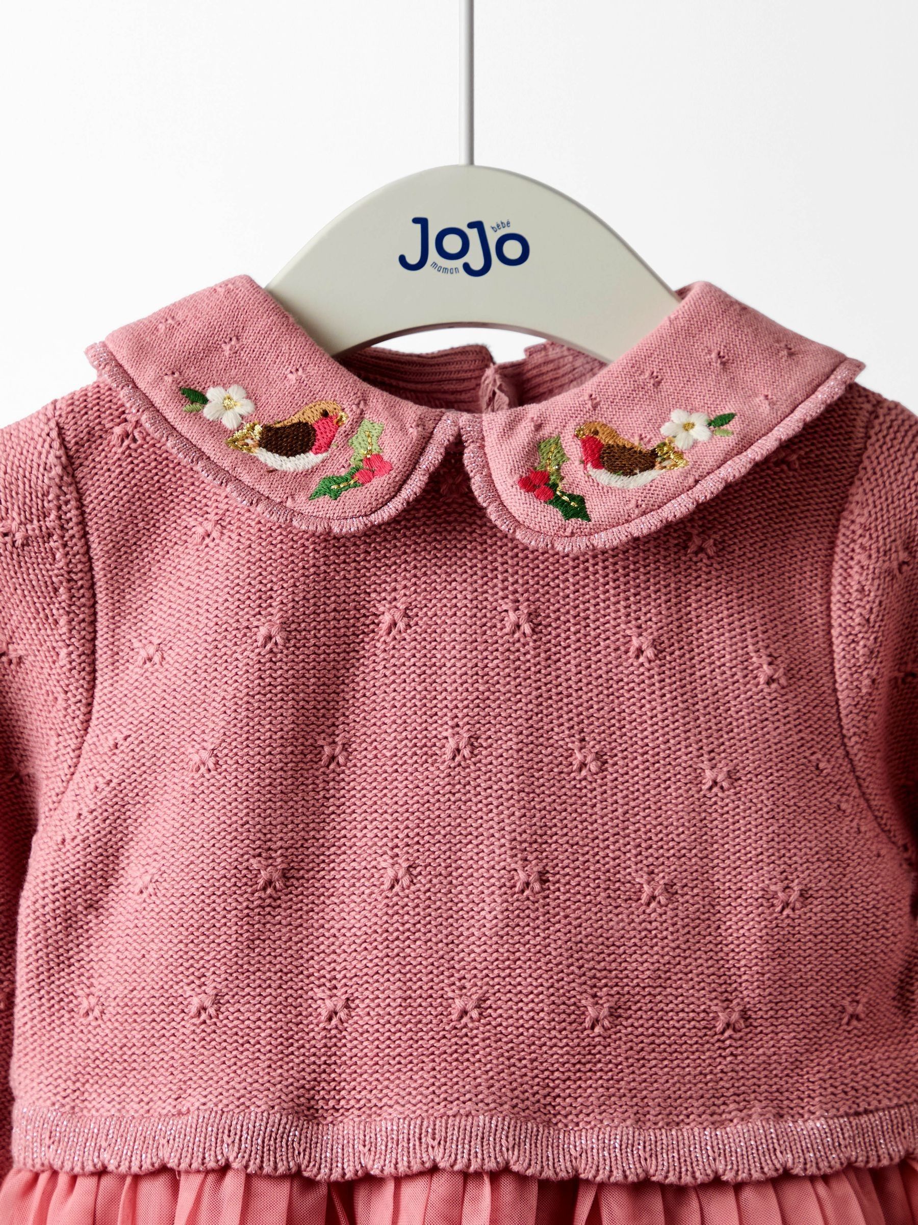 Pink Christmas Knitted Combo dress - Image 2 of 5