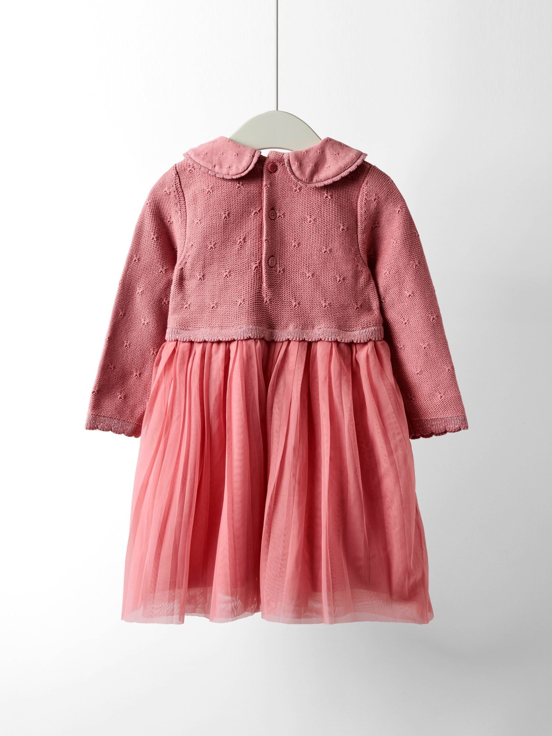 Pink Christmas Knitted Combo dress - Image 5 of 5