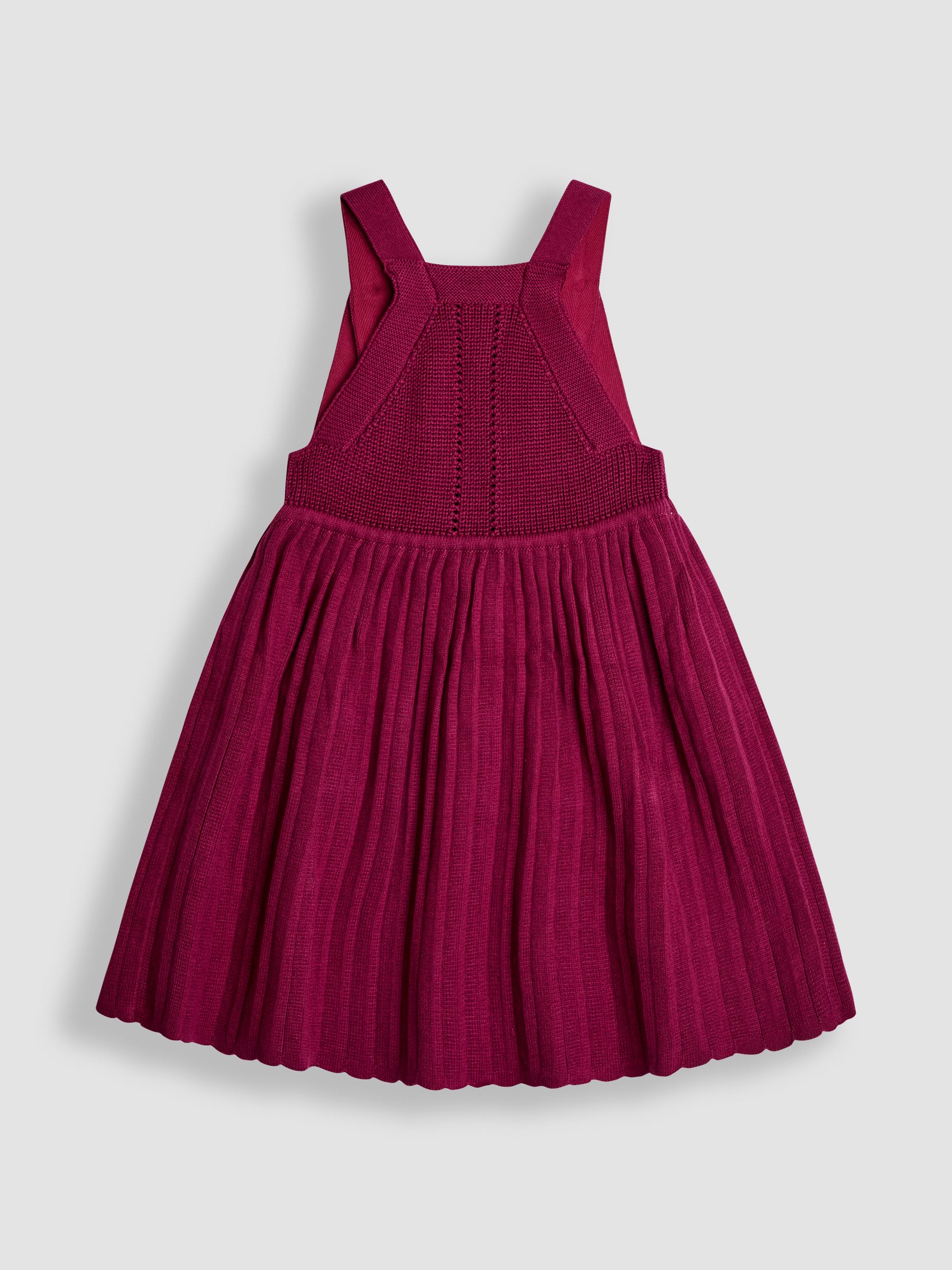 Purple Raspberry Knitted Dress & Embroidered Blouse Set - Image 3 of 6