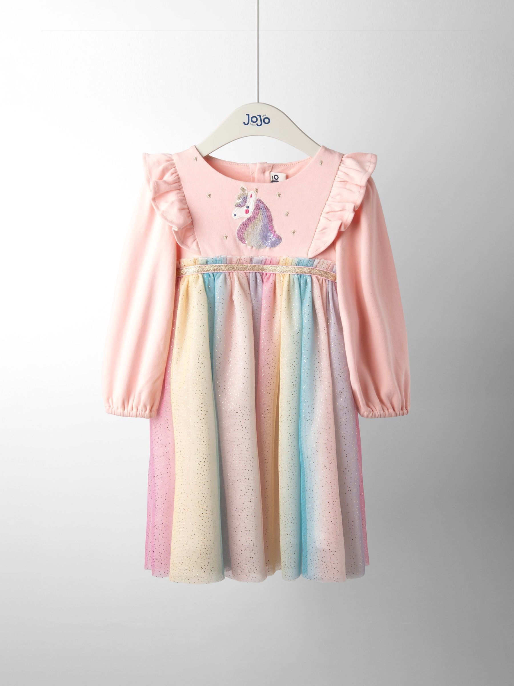 Purple Unicorn Appliqué Tulle Party Dress - Image 1 of 5