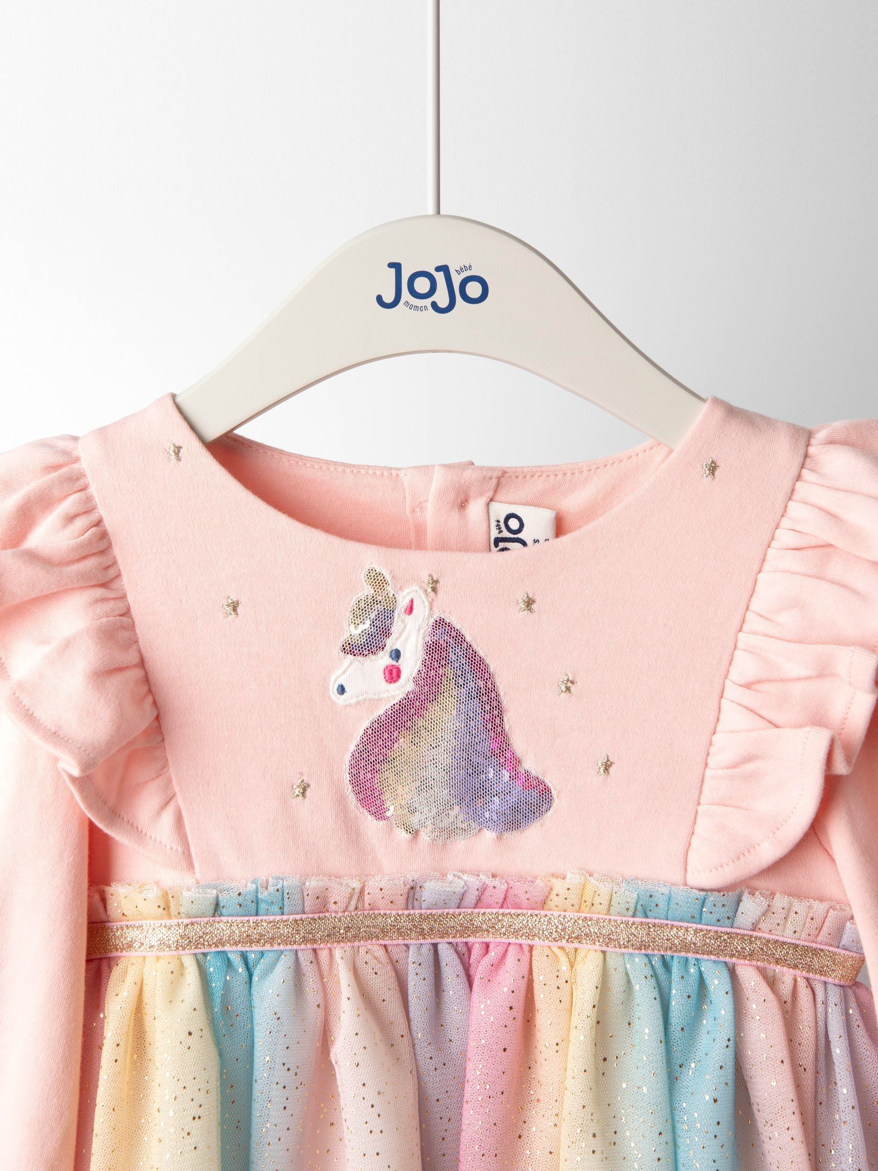 Purple Unicorn Appliqué Tulle Party Dress - Image 3 of 5