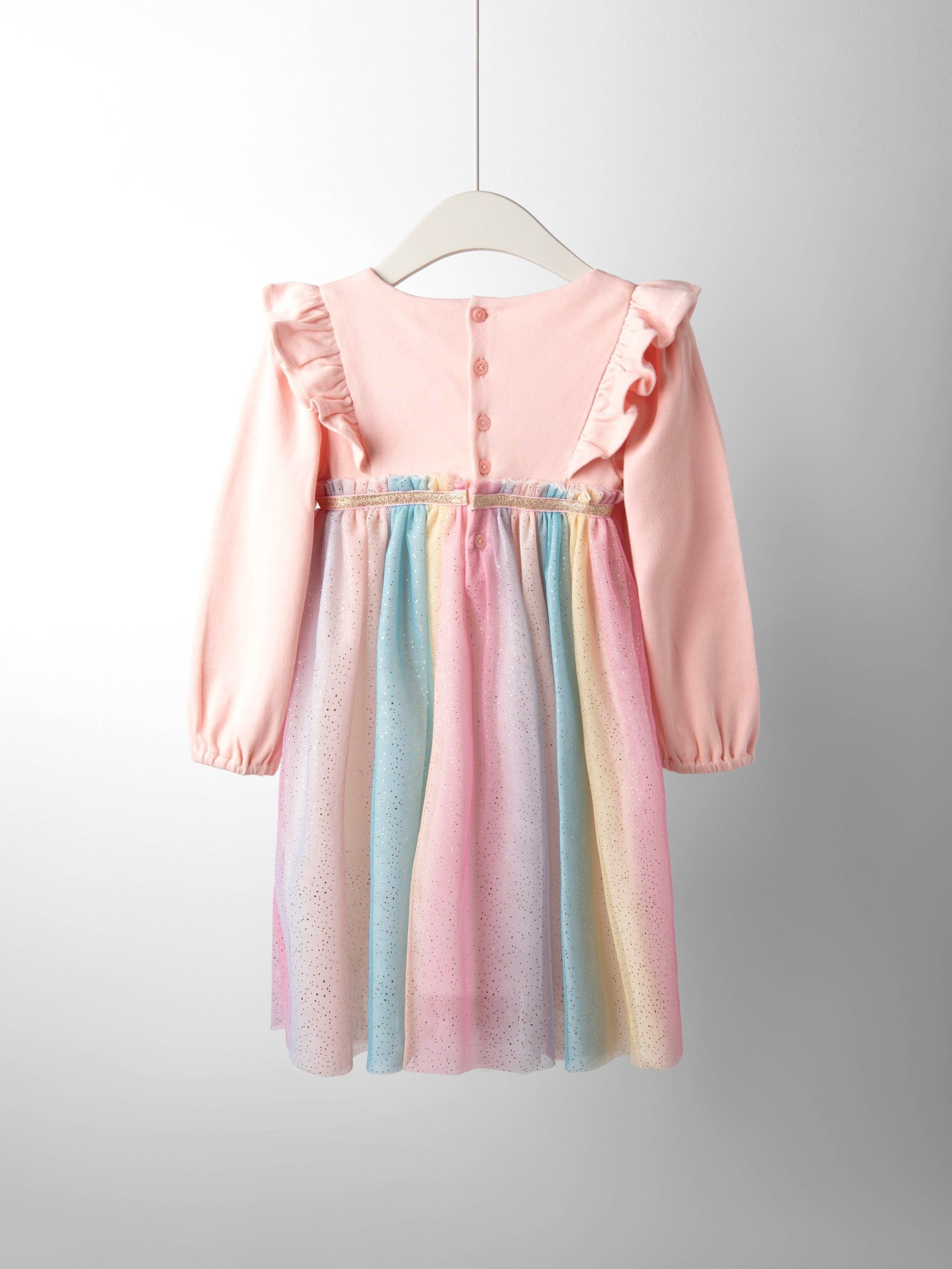 Purple Unicorn Appliqué Tulle Party Dress - Image 5 of 5