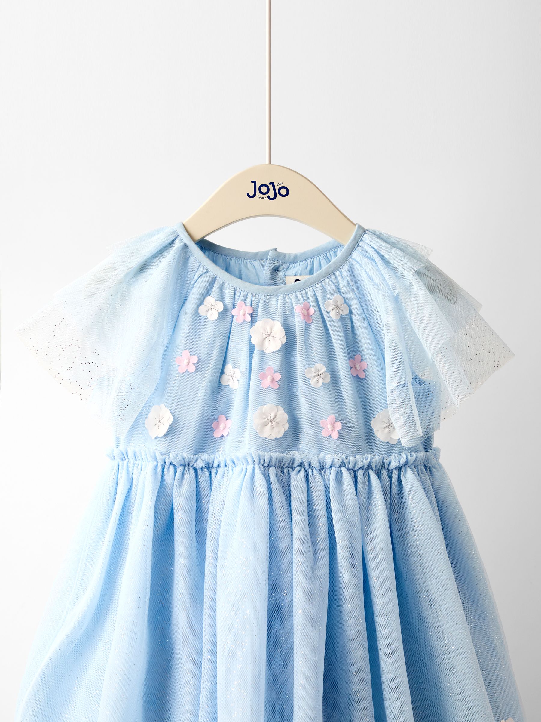 Blue Swan Appliqué Tulle Party Dress - Image 3 of 4