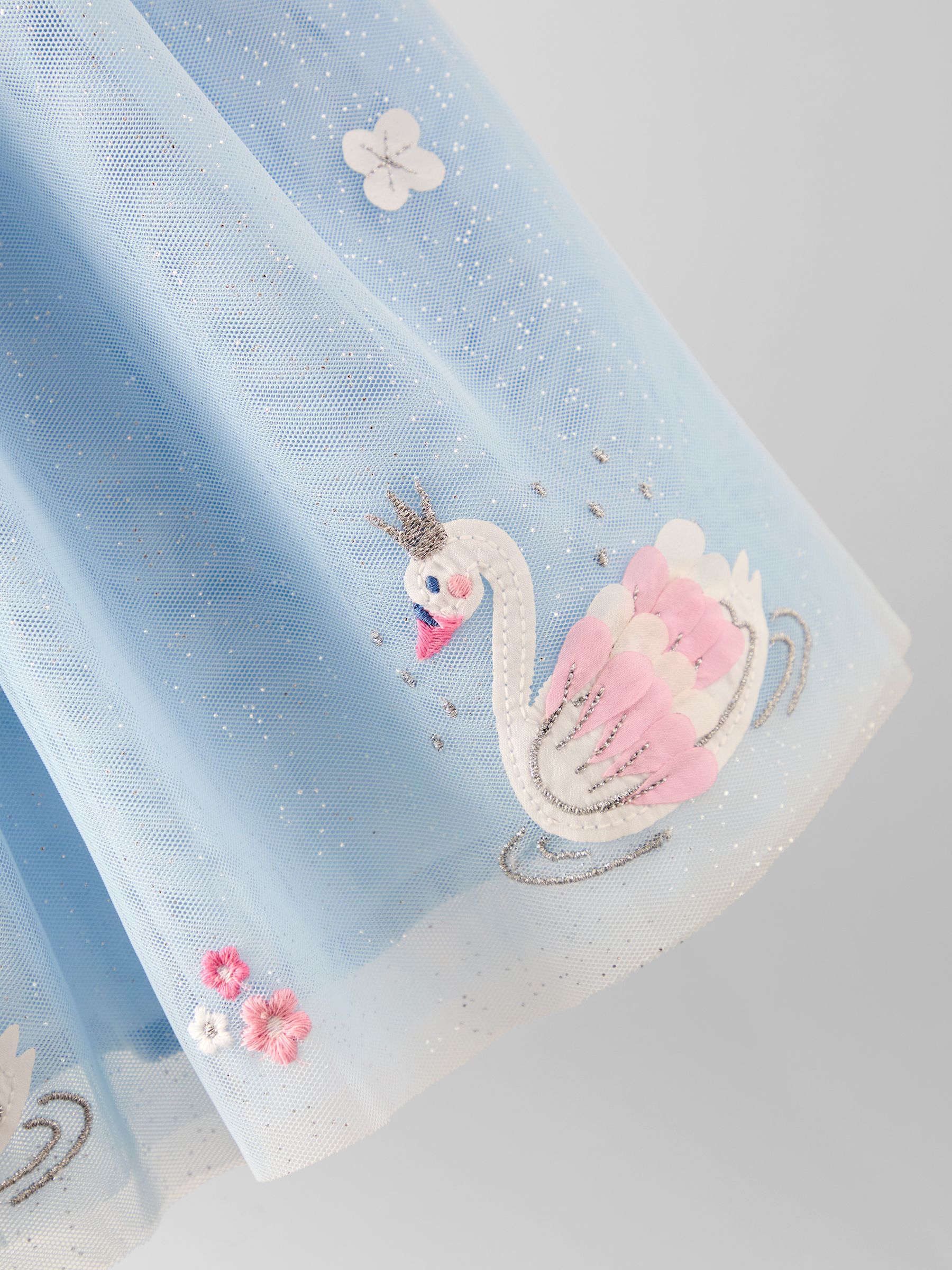 Blue Swan Appliqué Tulle Party Dress - Image 4 of 4