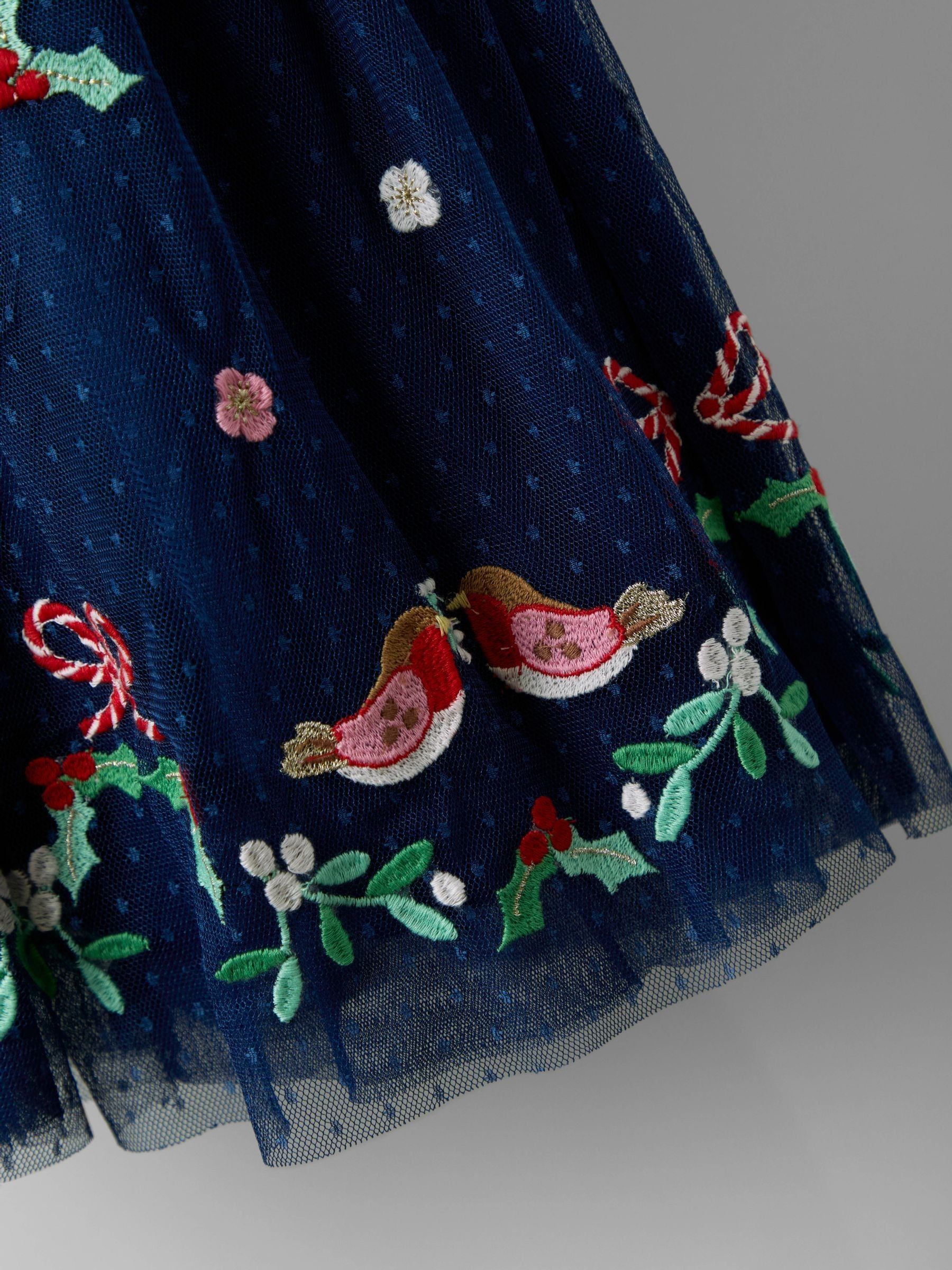 Navy Blue Festive Friends Tulle Party Dress - Image 3 of 4
