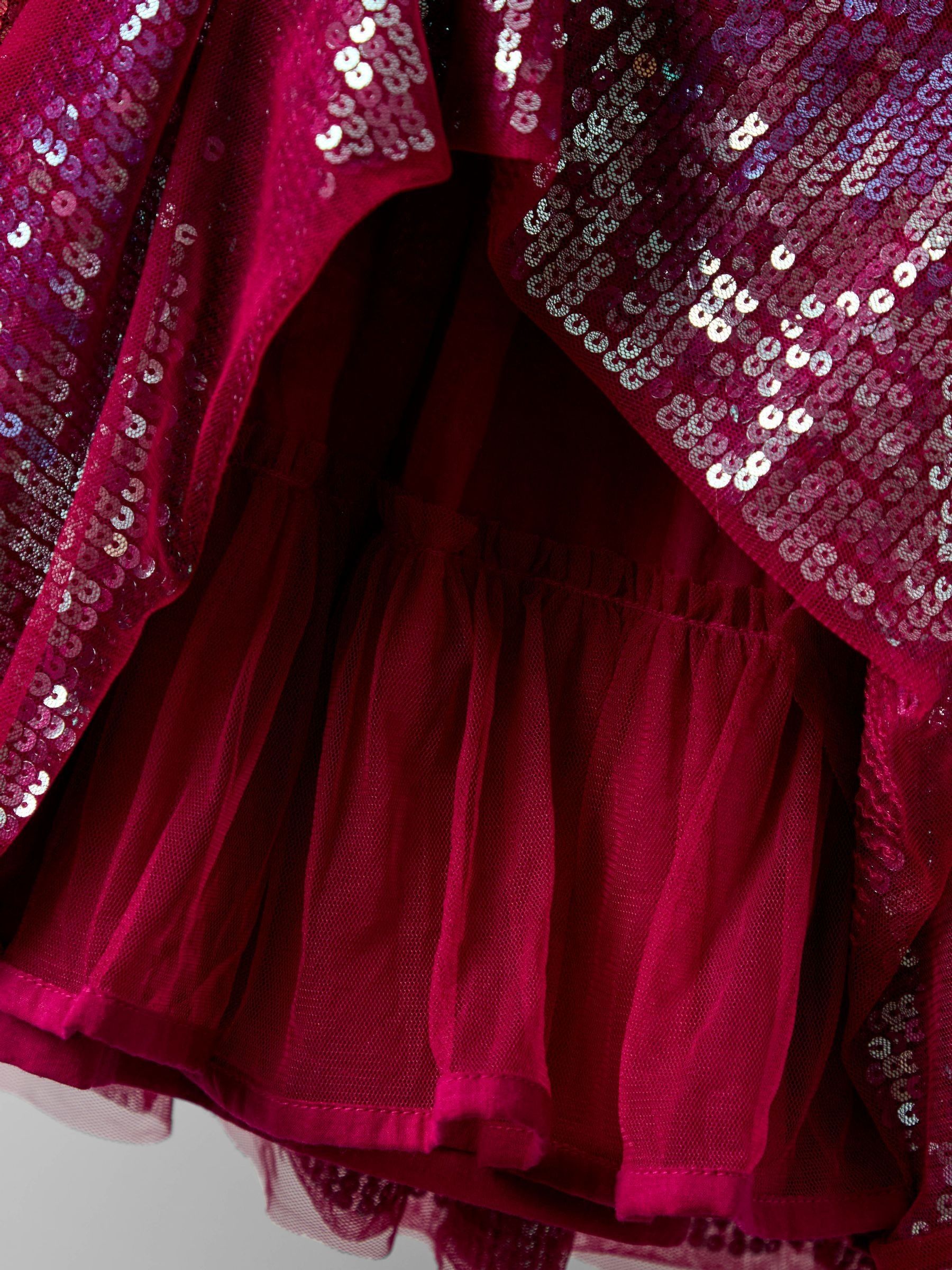 Rainbow Berry Sequin Party Dress - Image 4 of 5