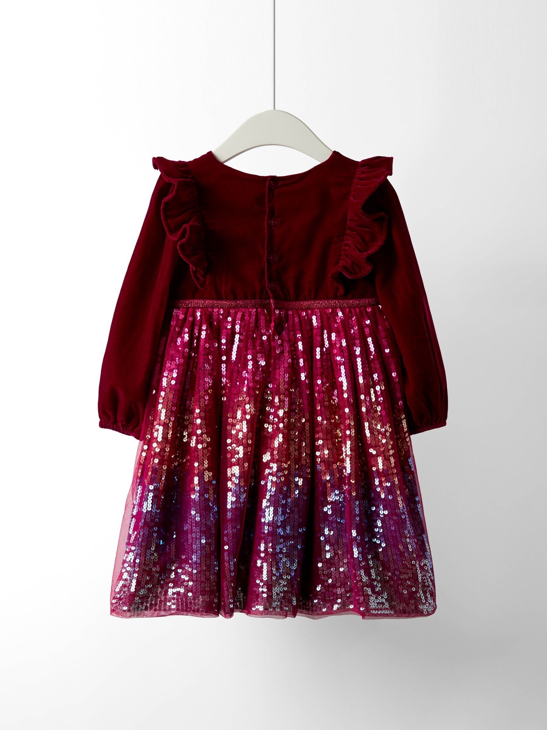 Rainbow Berry Sequin Party Dress - Image 5 of 5