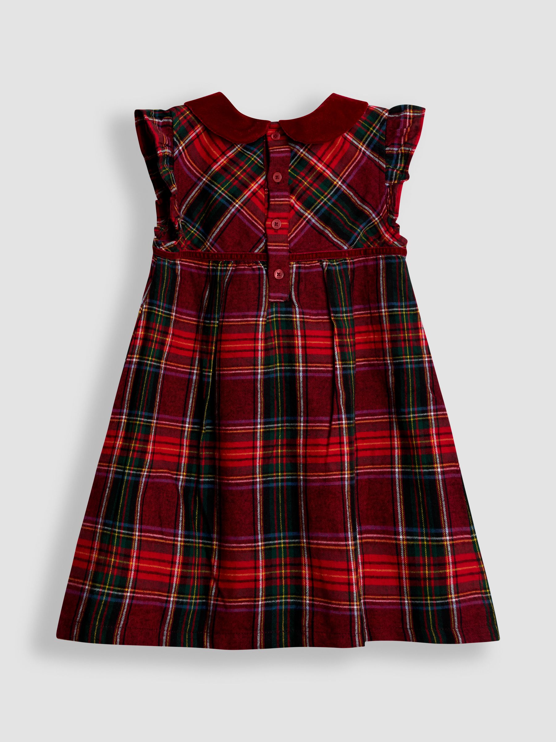 Red Tartan Baby Dress & Body Set - Image 5 of 6