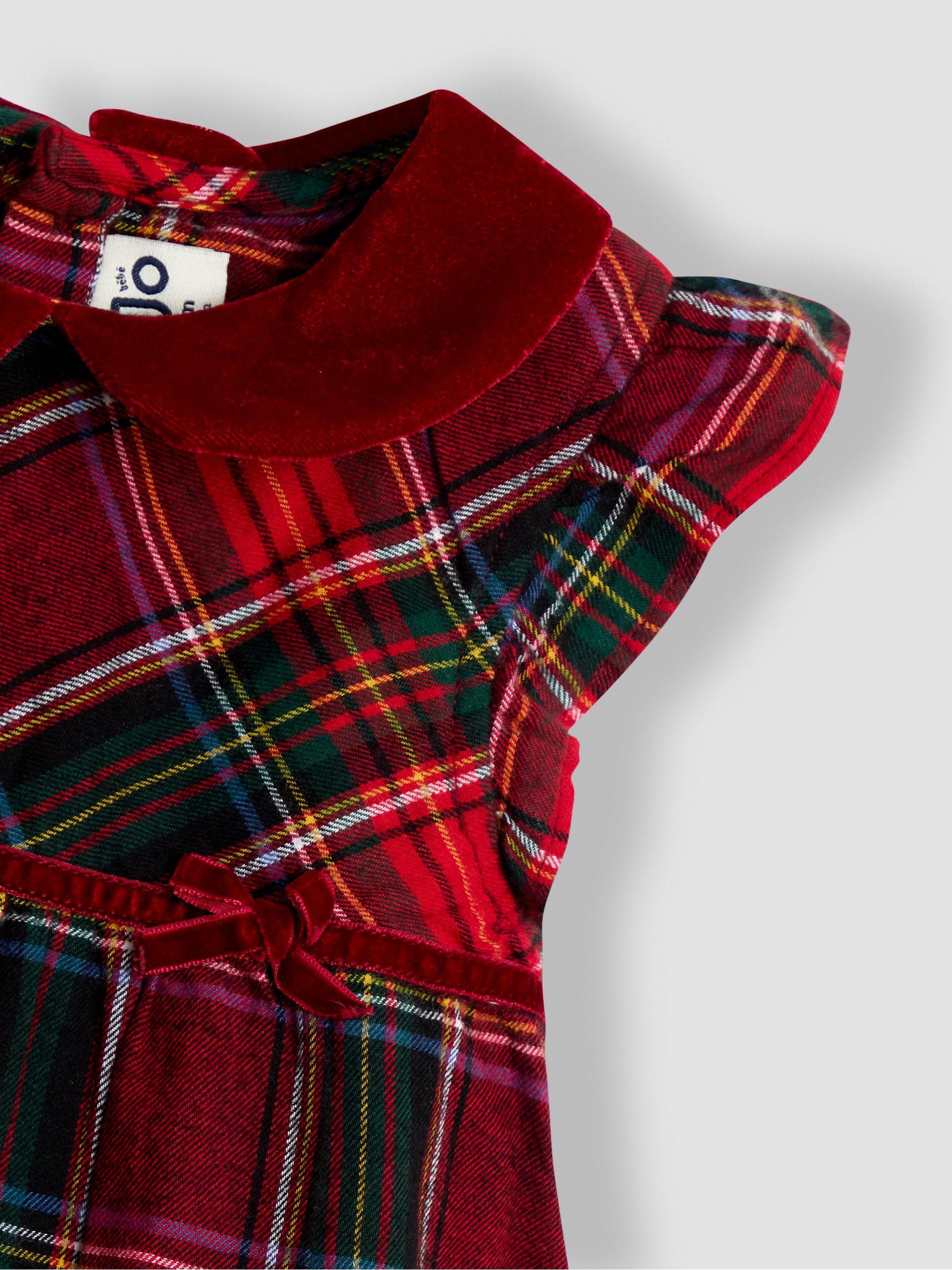 Red Tartan Baby Dress & Body Set - Image 6 of 6