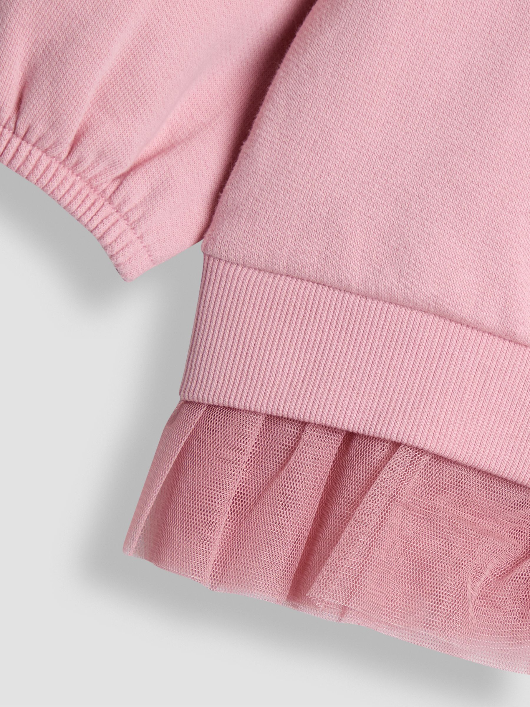 Pink Light Appliqué Tulle Sweatshirt & Legging Set - Image 7 of 7