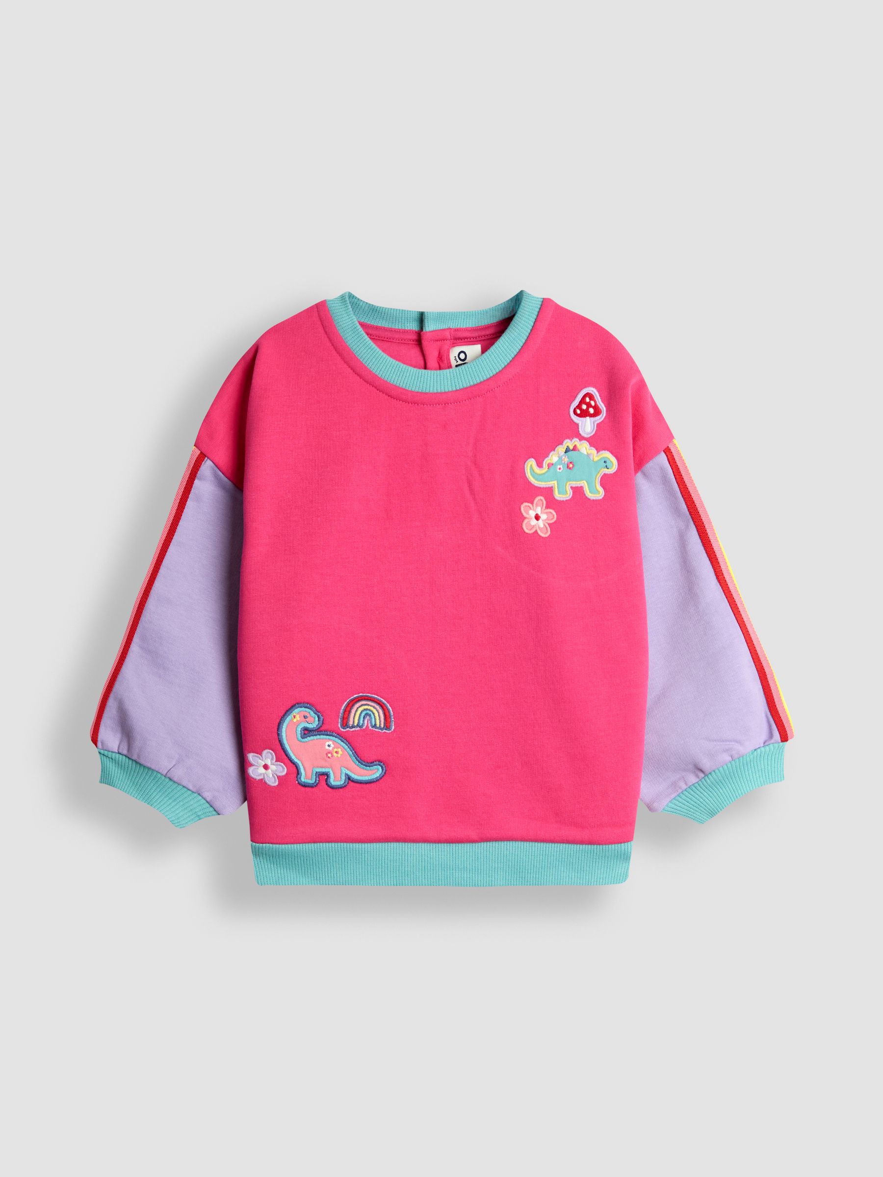 Fucshia Dino Sweatshirt & Joggers Set - Image 2 of 7